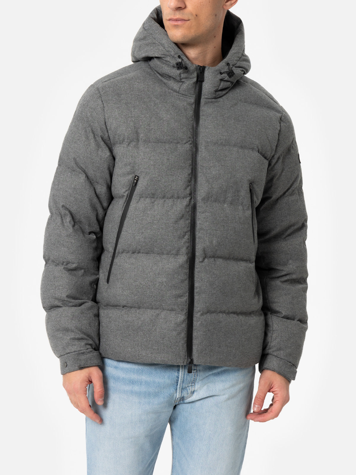mc2-saint-barth-giacca-maier-uomo-flanella-grigio-m-lange-imbottita-con-cappucci image 1