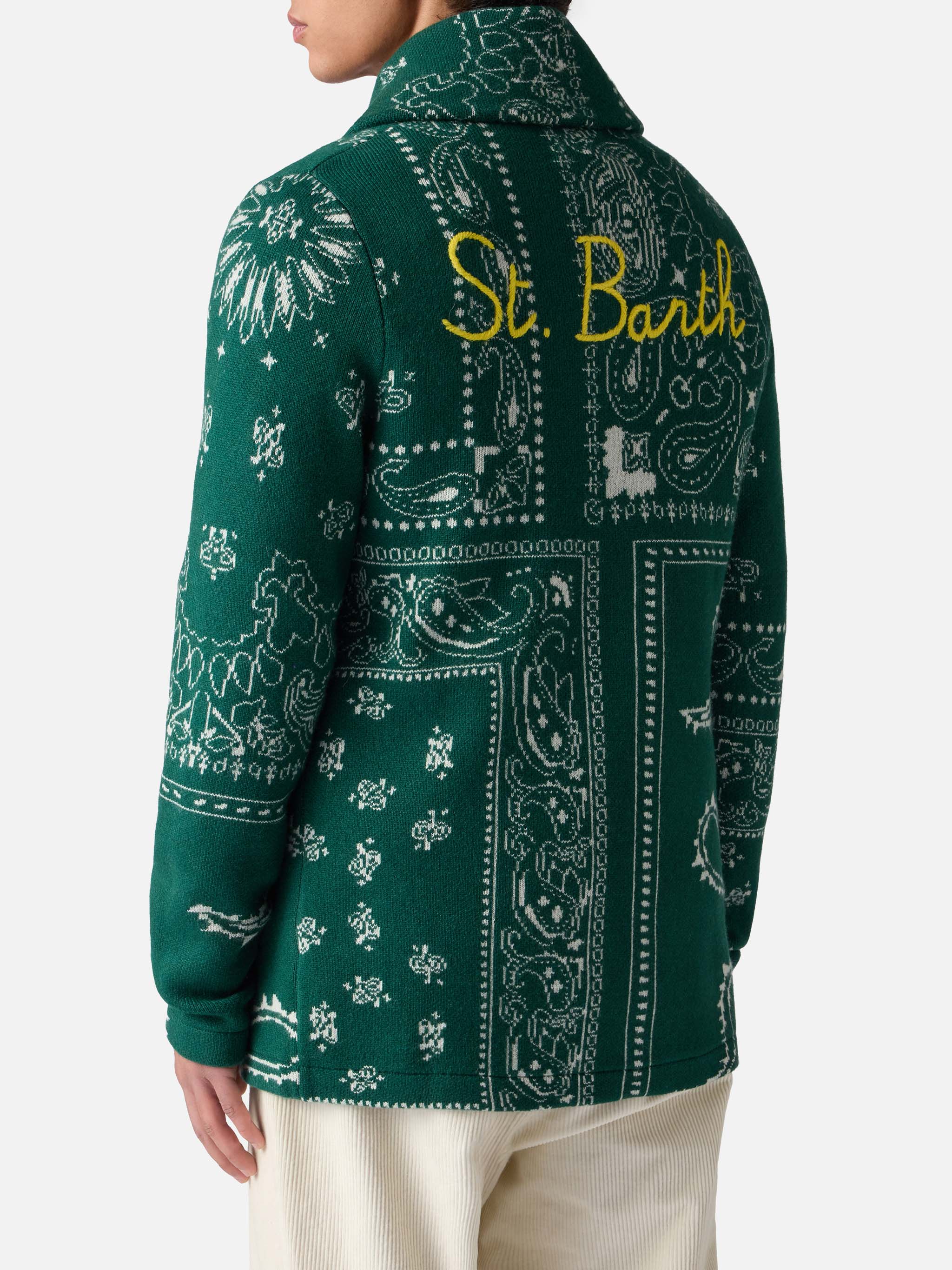 mc2-saint-barth-giacca-max-in-maglia-jacquard-bandana-con-ricamo-misto-cashmere- image 3