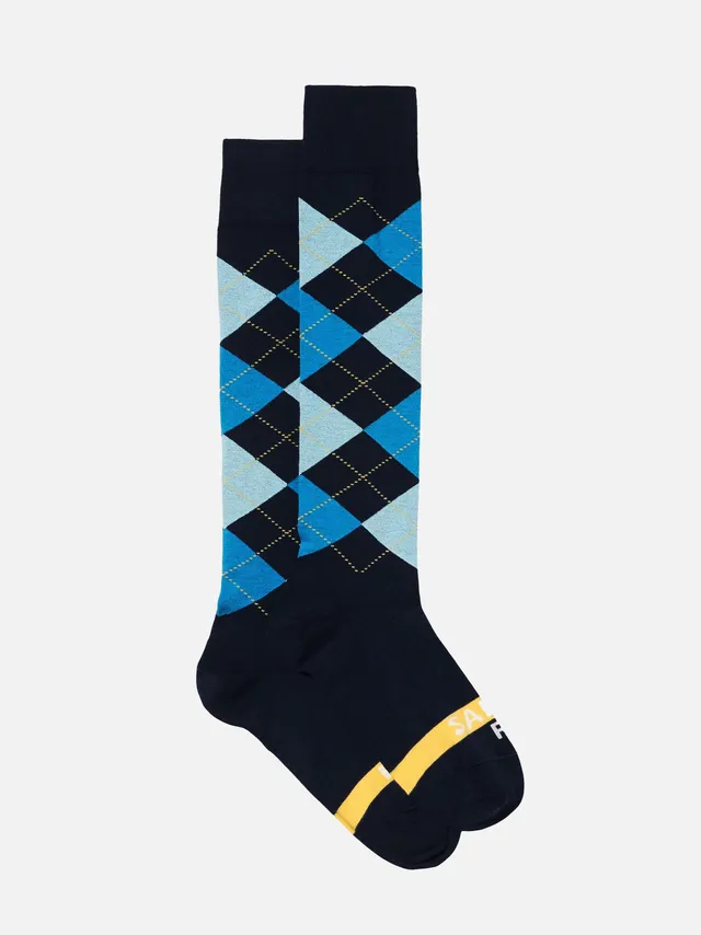 mc2-saint-barth-calze-lunghe-fantasia-argyle-blu-multicolor image 1
