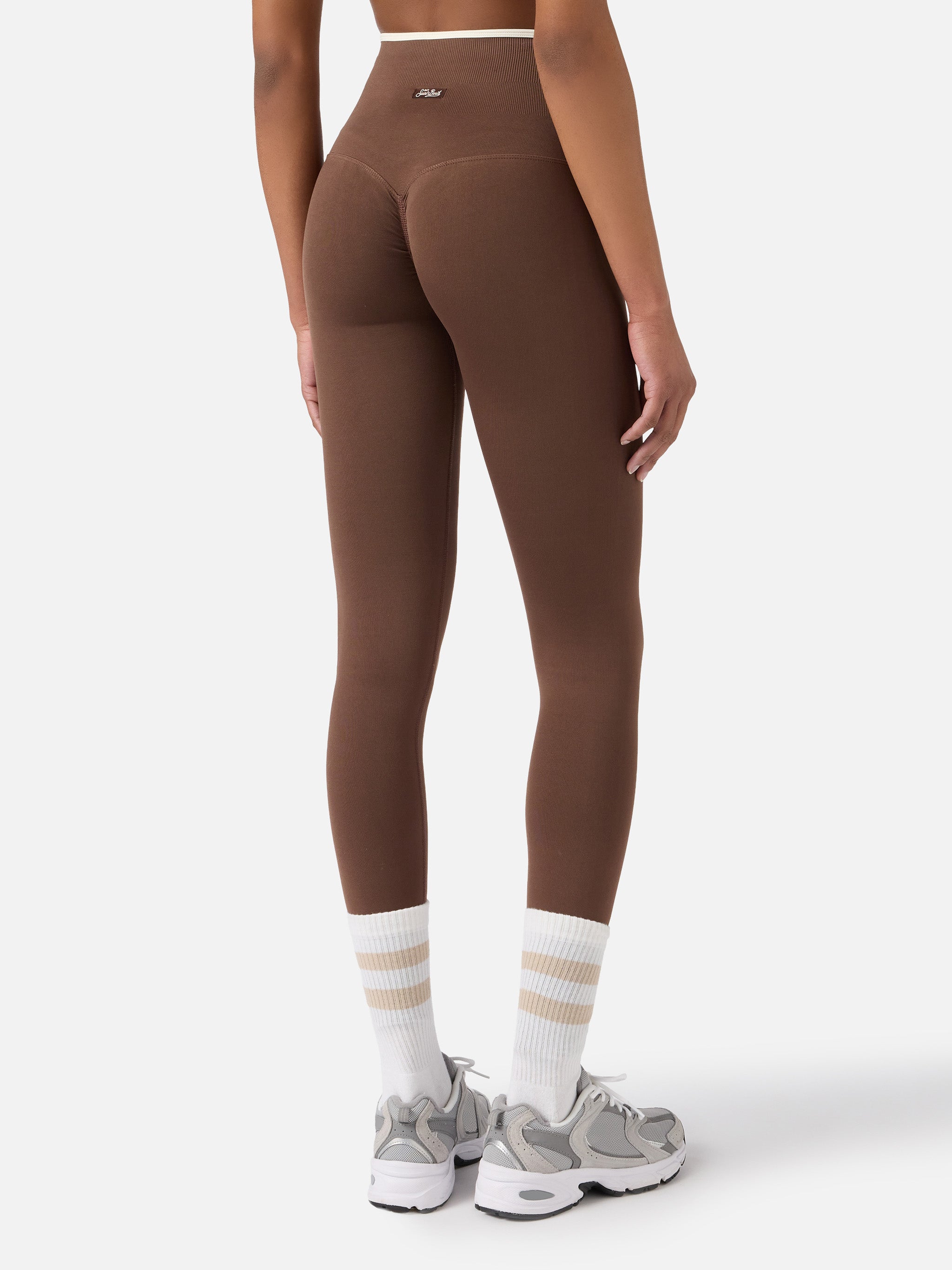 mc2-saint-barth-vega-leggings-sportivi-tecnici-marroni-push-up image 4