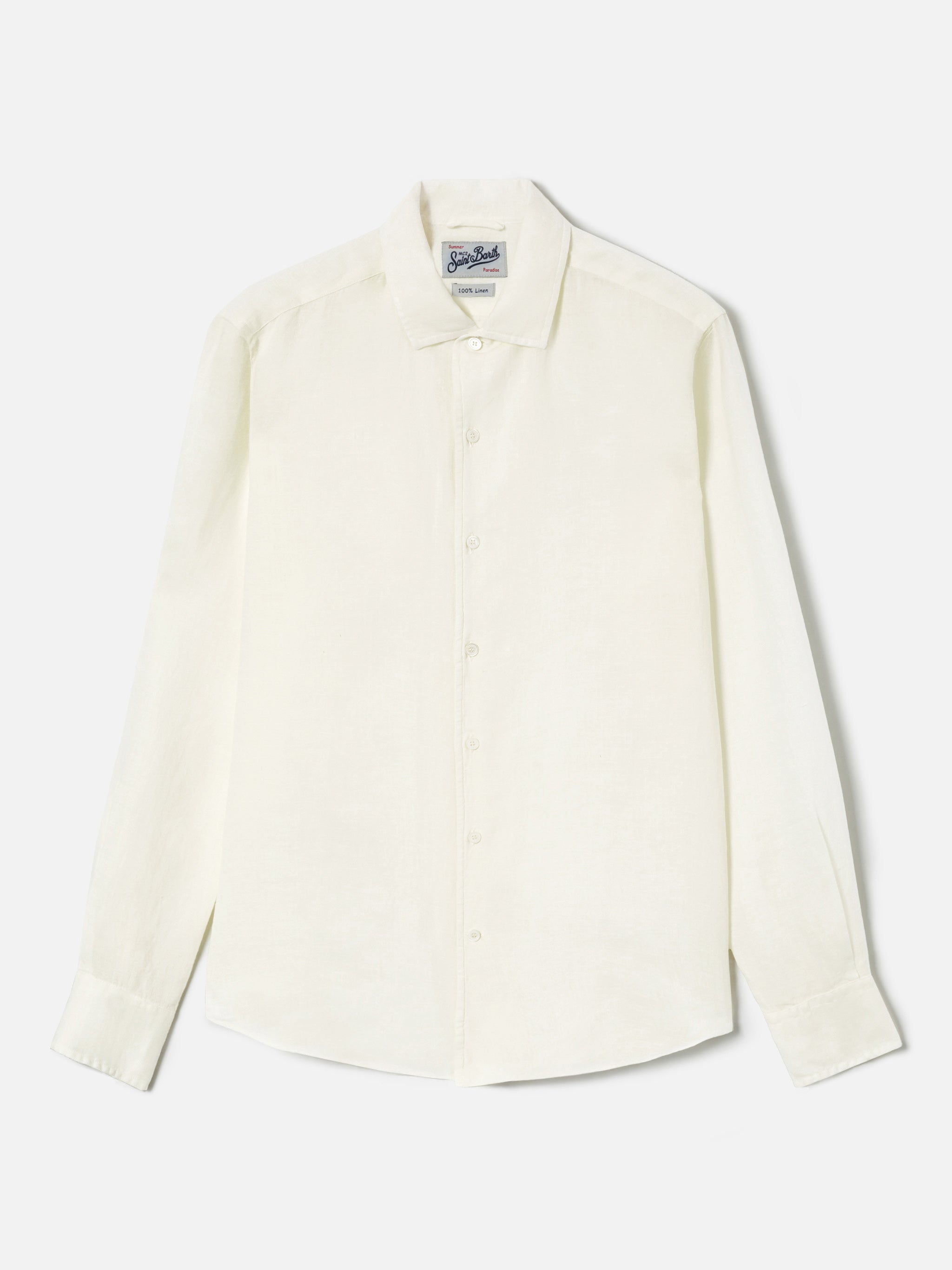 mc2-saint-barth-raphael-camicia-uomo-panna-lino-tintura-minerale image 5