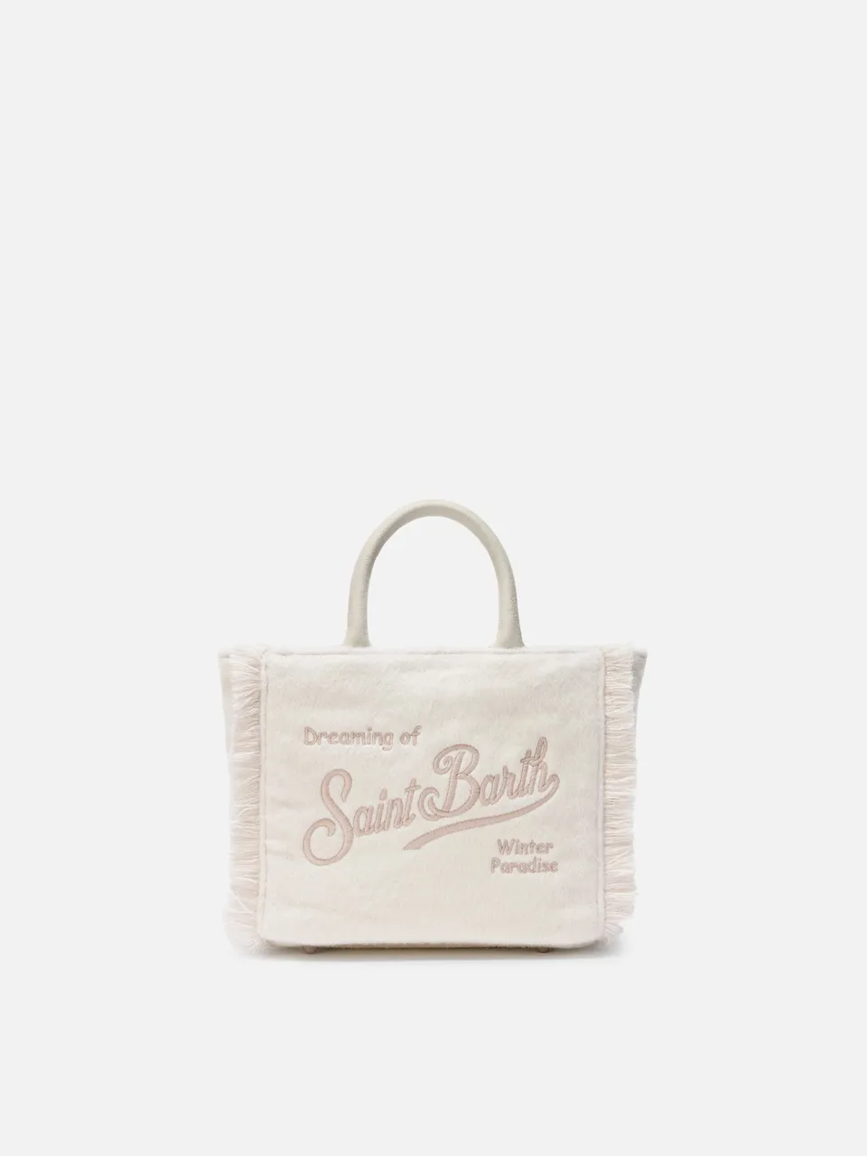 mc2-saint-barth-vanity-mini-felt-borsa-mini-bianca-tracolla image 1