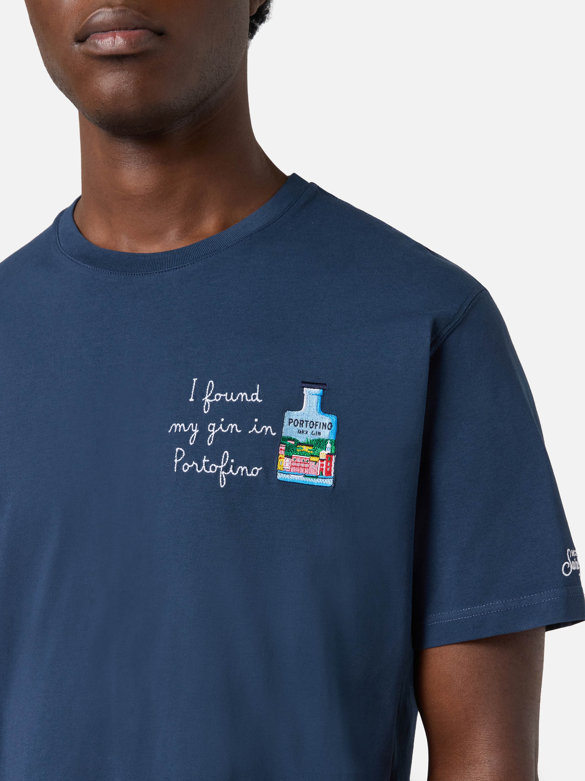 mc2-saint-barth-portofino-t-shirt-blu-uomo-i-found-my-gin-in-portofino-special-e image 2