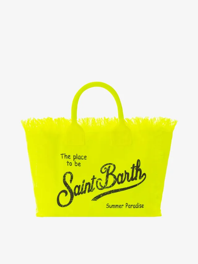 borsa-mc2-saint-barth-colette-in-canvas-di-cotone-giallo-fluo image 1