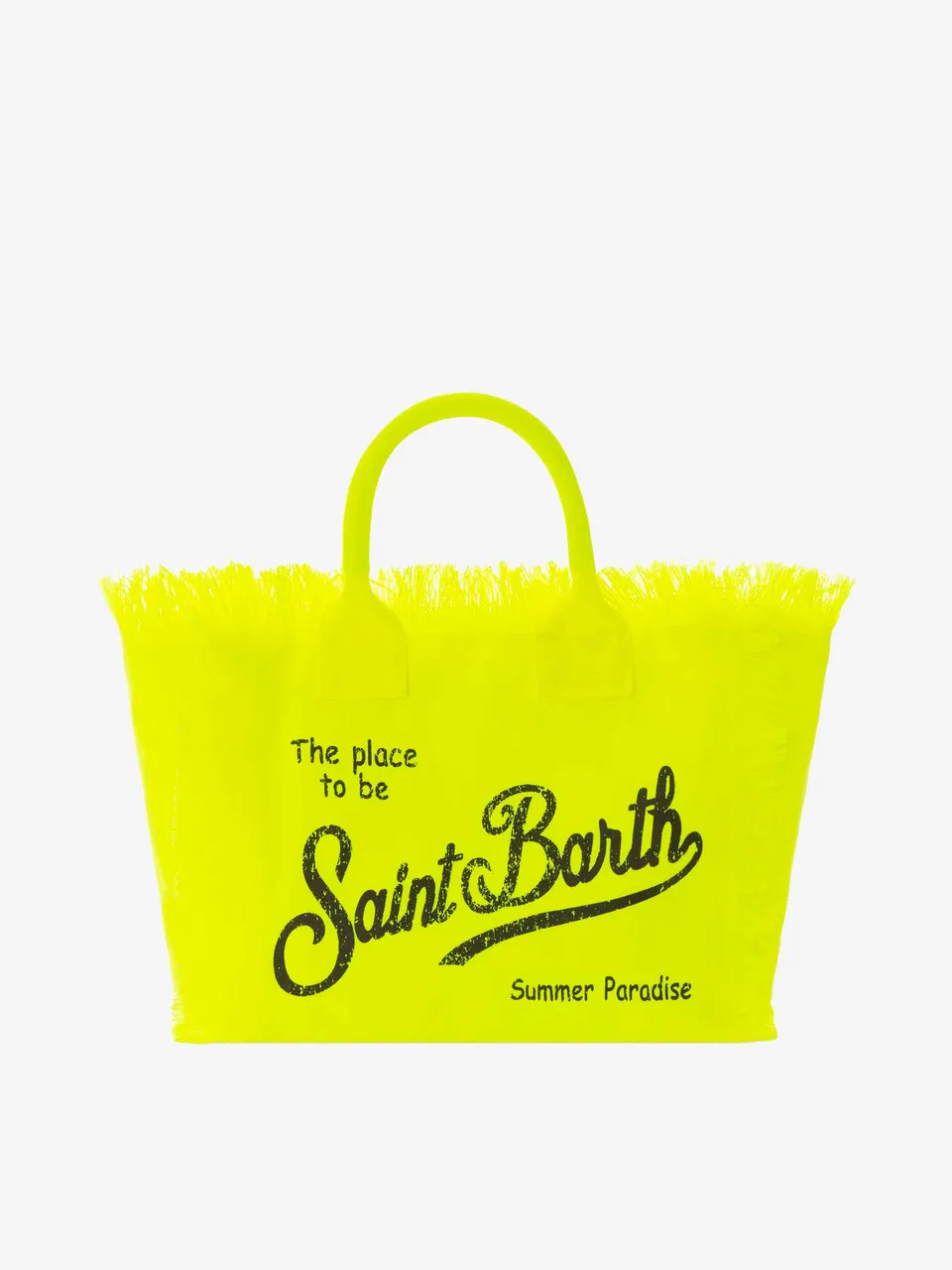borsa-mc2-saint-barth-colette-in-canvas-di-cotone-giallo-fluo image 1