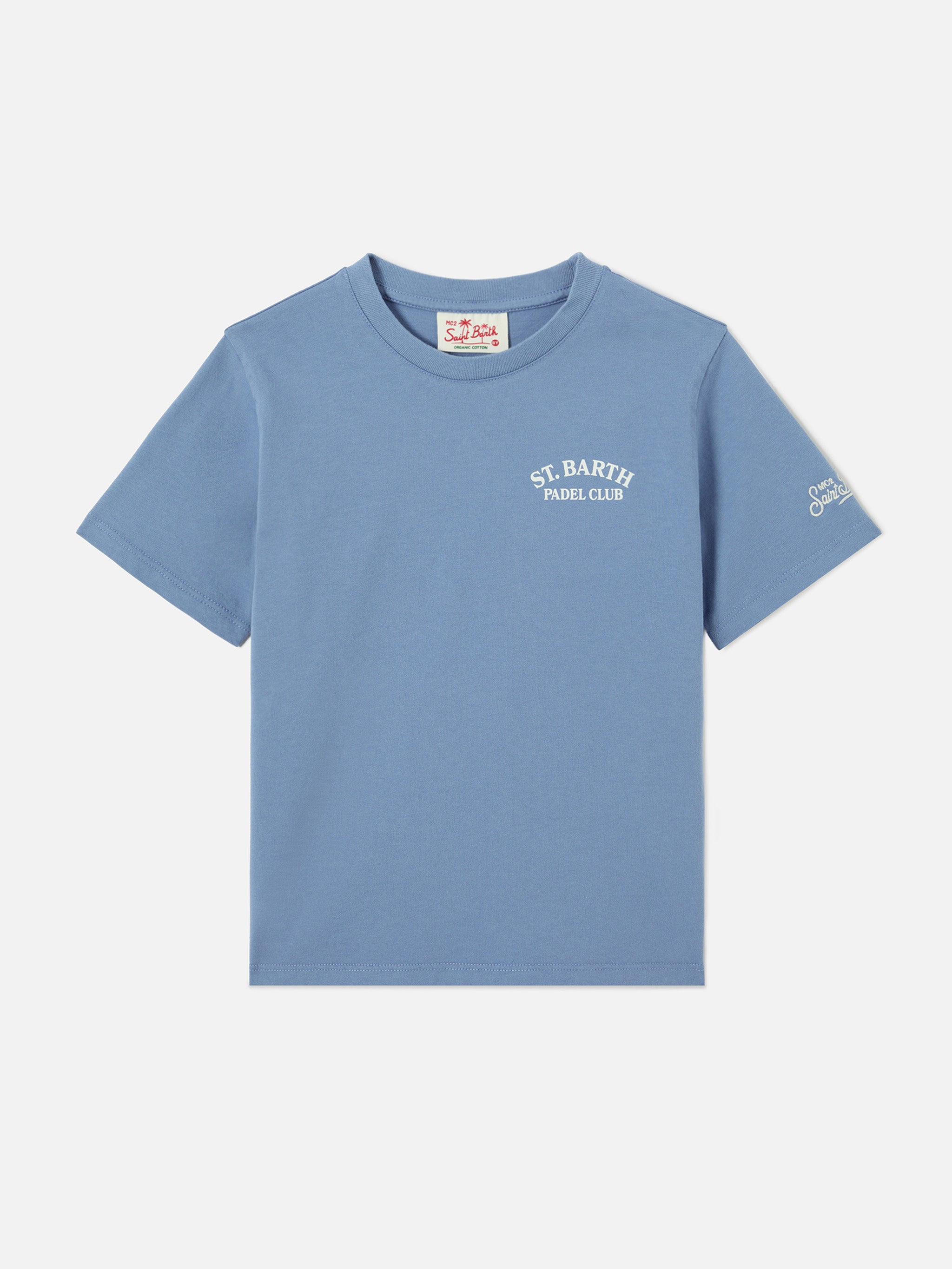 mc2-saint-barth-portland-jr-t-shirt-bambino-azzurro-polvere-padel-club image 4