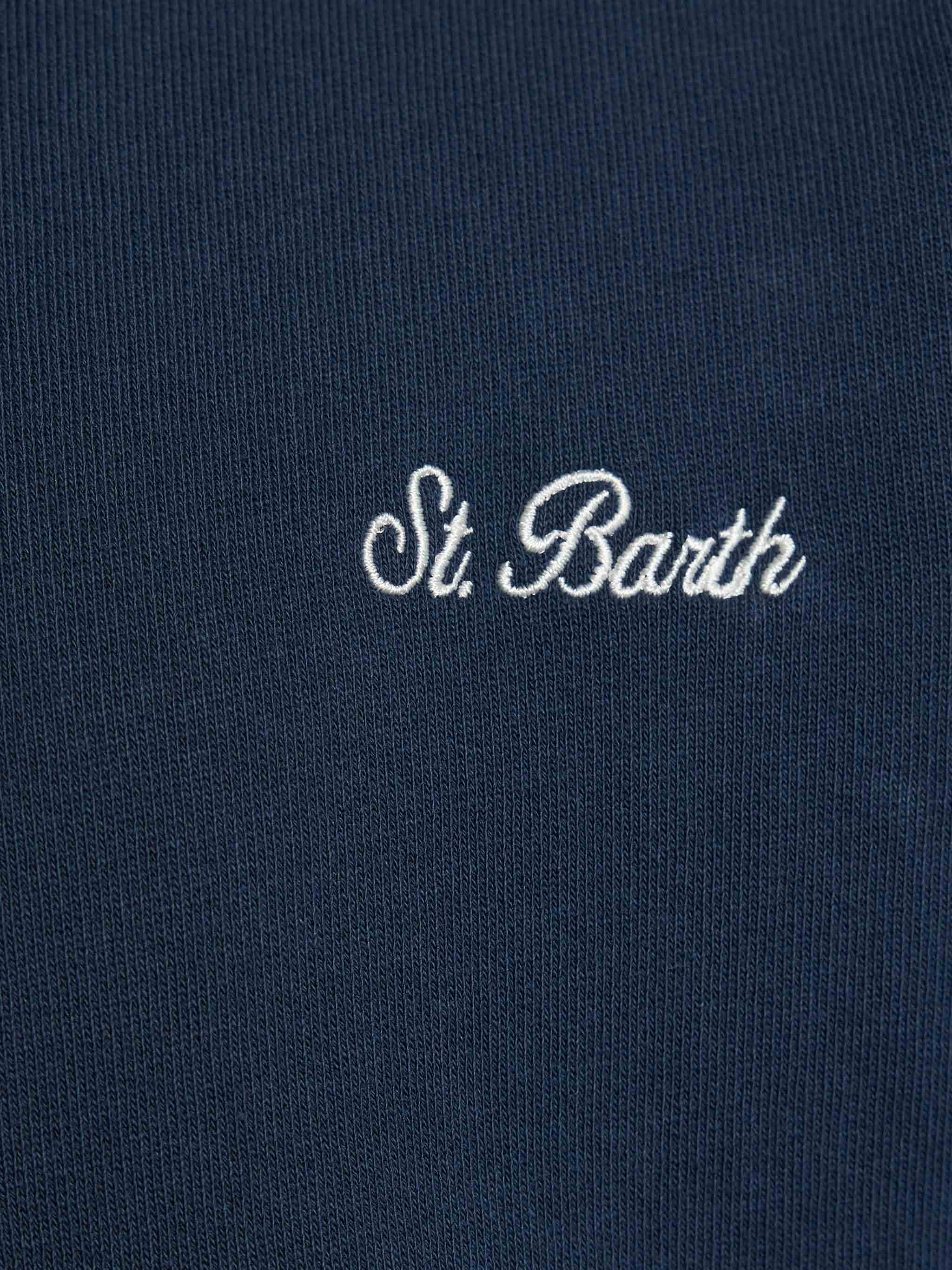mc2-saint-barth-felpa-bambino-cooper-jr-girocollo-blu-in-cotone-ricamo-st-barth image 2