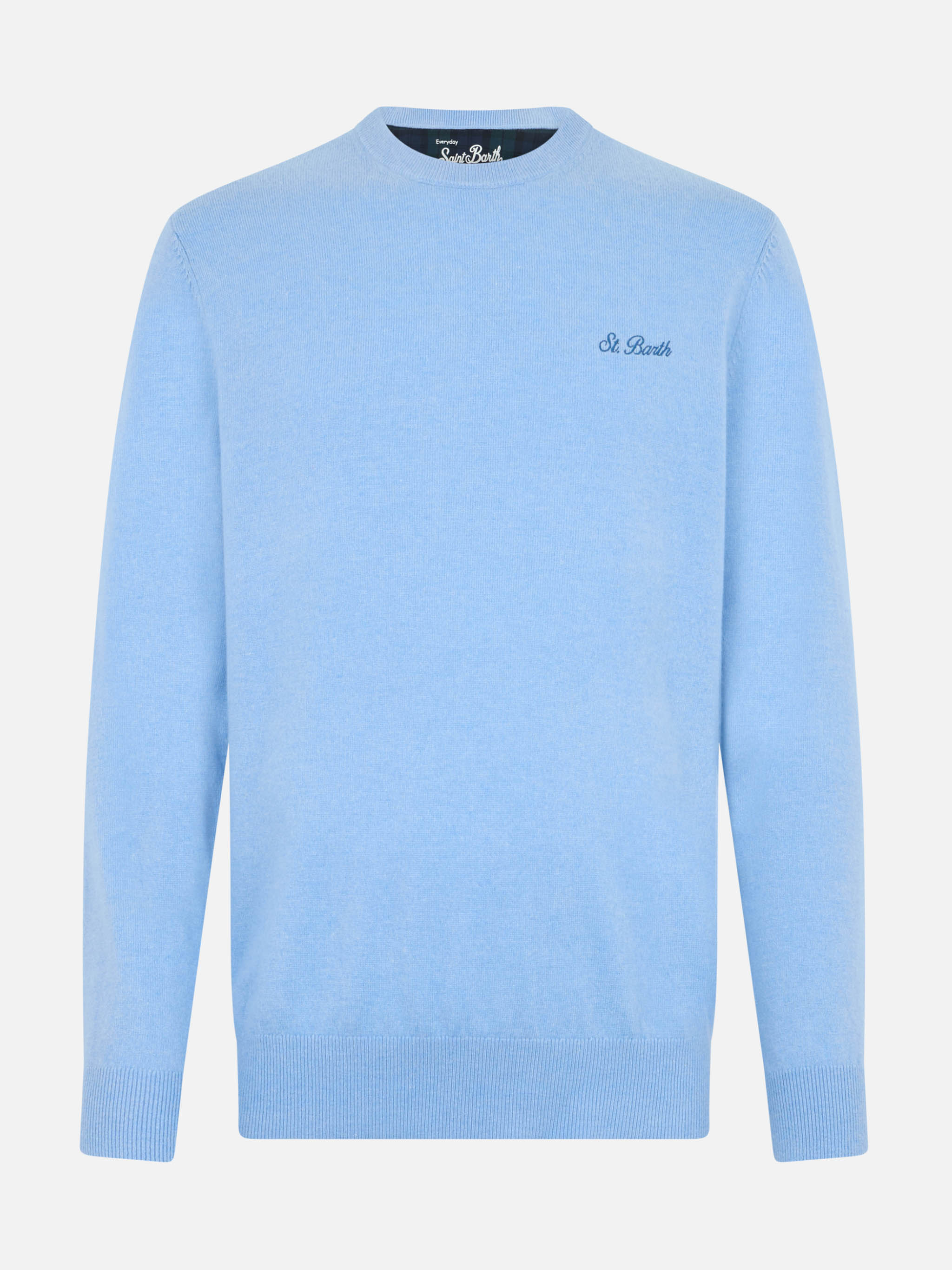 maglione-girocollo-uomo-mc2-saint-barth-regent-in-misto-cashmere-azzurro image 4