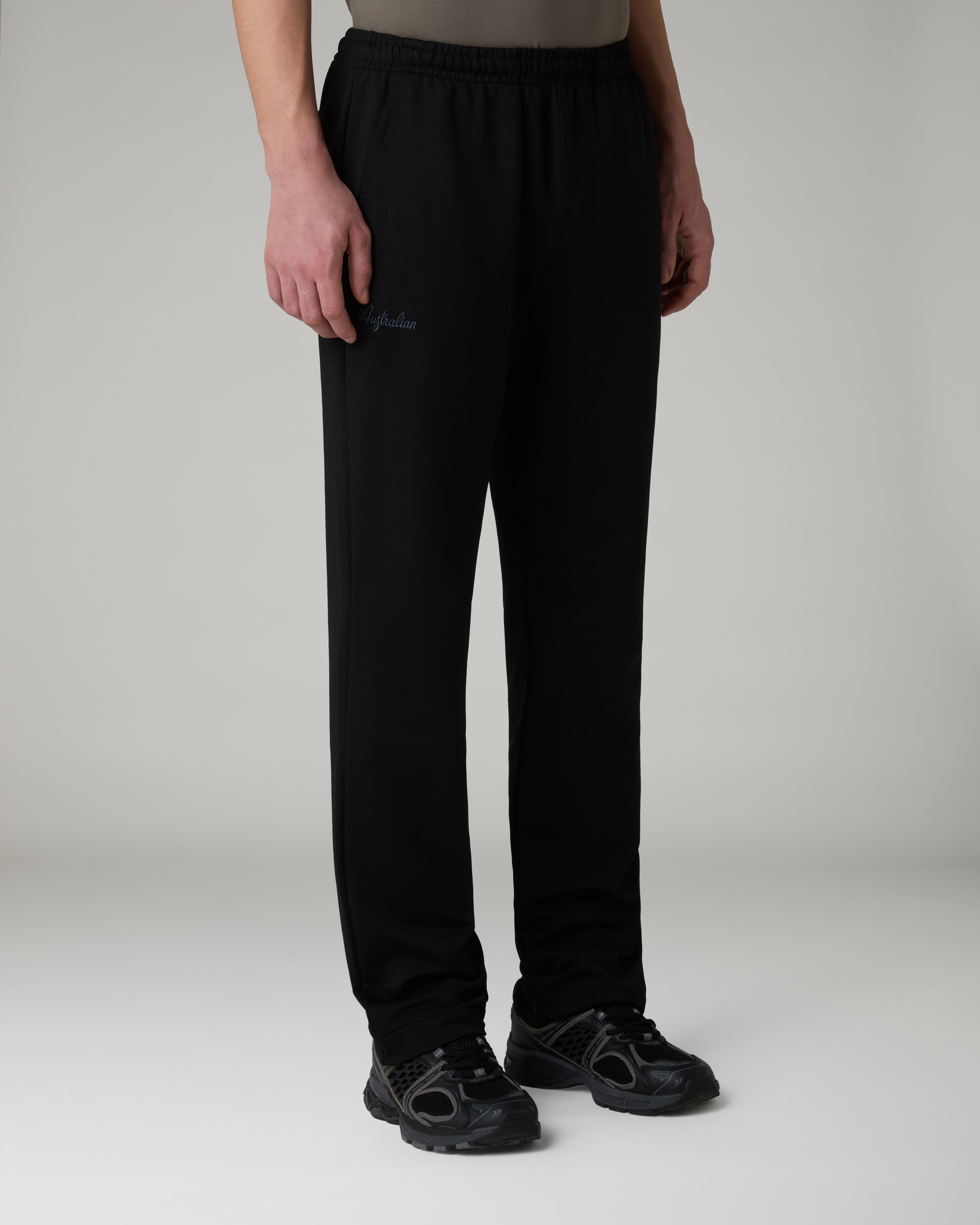 australian-dream-track-pant-pantalone-tuta-nero-in-misto-cotone image 1