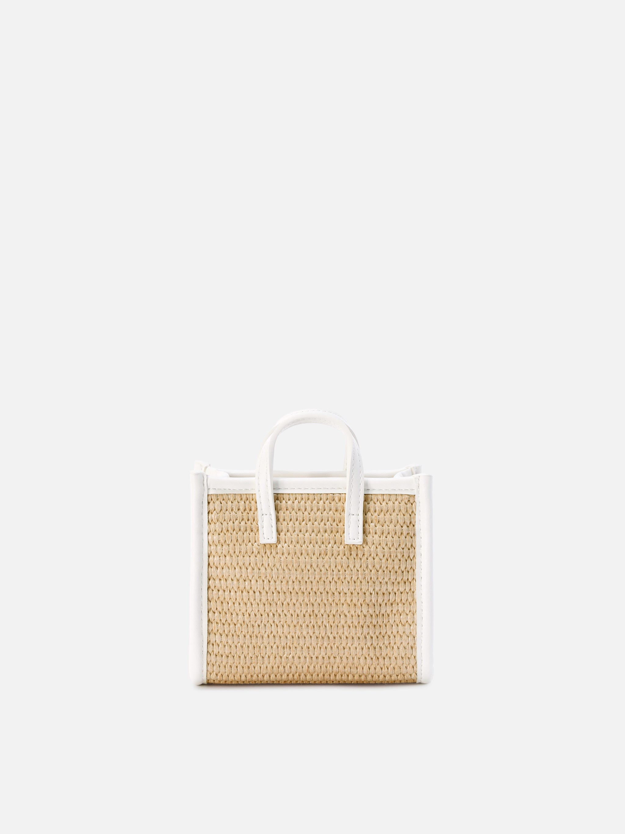 mc2-saint-barth-borsa-vivian-micro-effetto-paglia-beige-con-logo-bianco-ricamato image 4