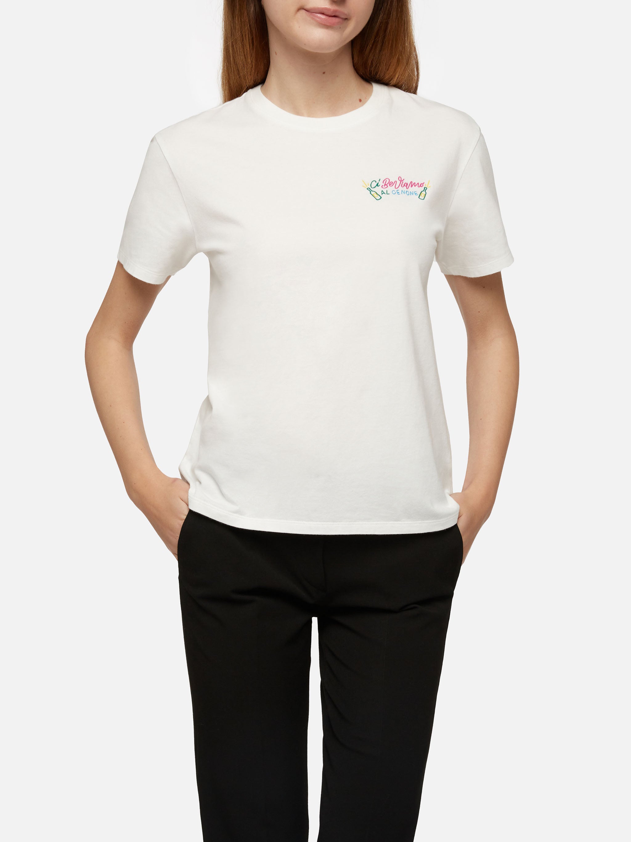 mc2-saint-barth-emilie-w-t-shirt-donna-bianca-ci-beviamo-al-cenone-special-editi image 2