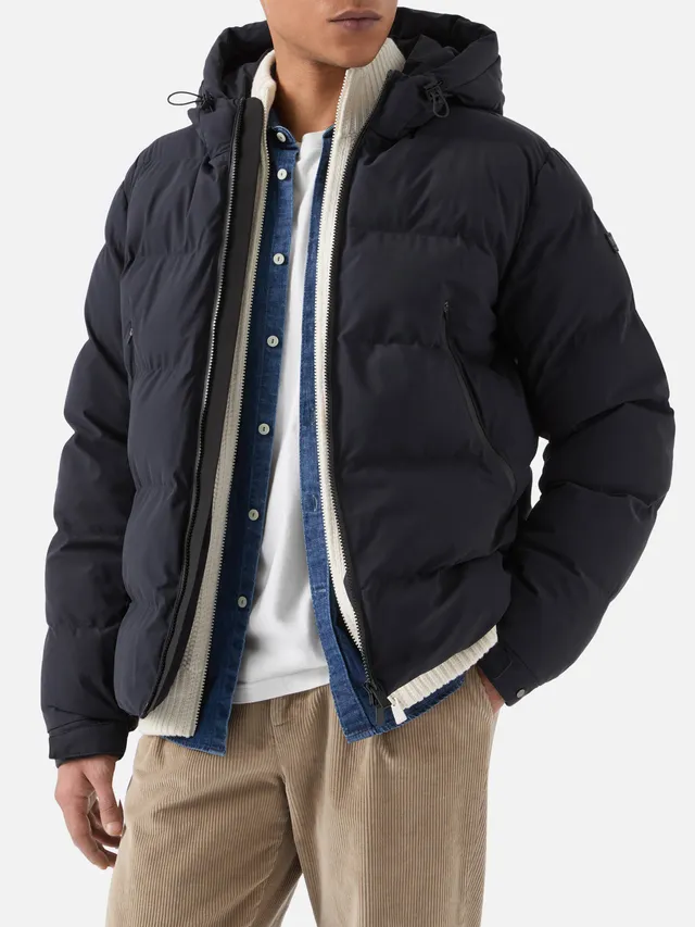 mc2-saint-barth-giacca-maier-imbottita-con-cappuccio-blu-navy-da-uomo image 1