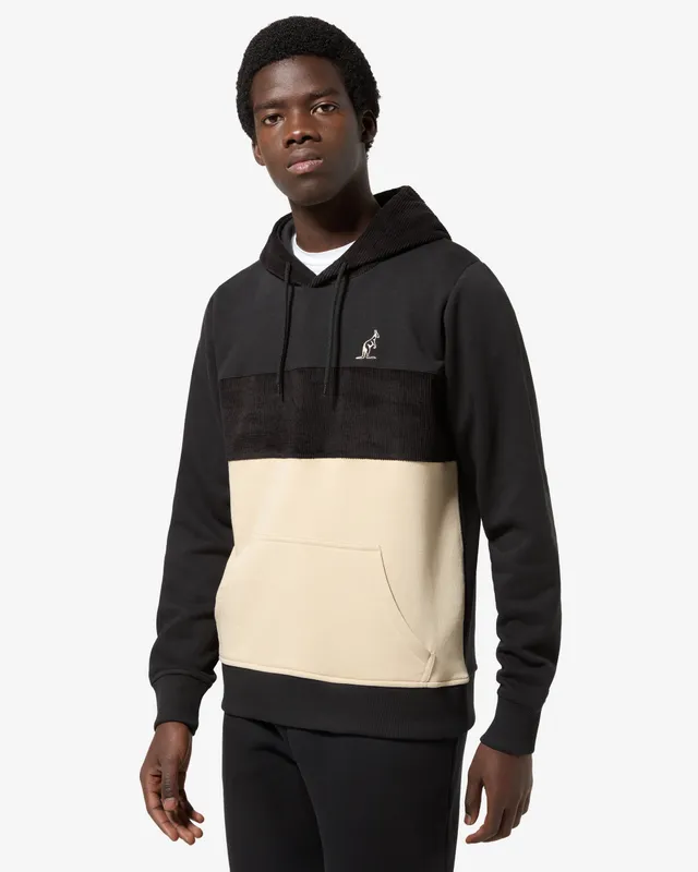 australian-style-hoodie-nero-in-corduroy-con-cappuccio image 1