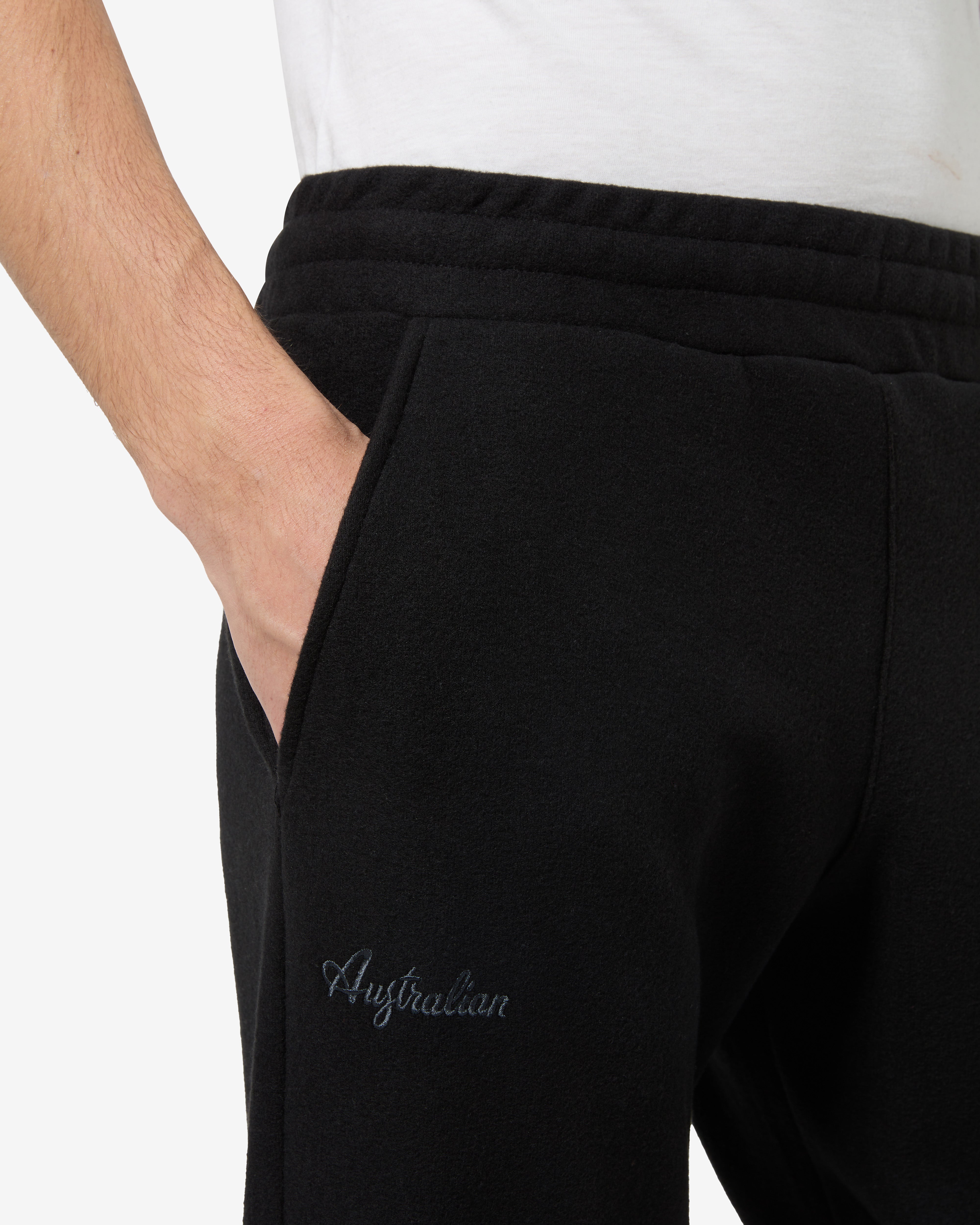australian-softech-pantalone-tuta-nero-track-pant-elastico image 4