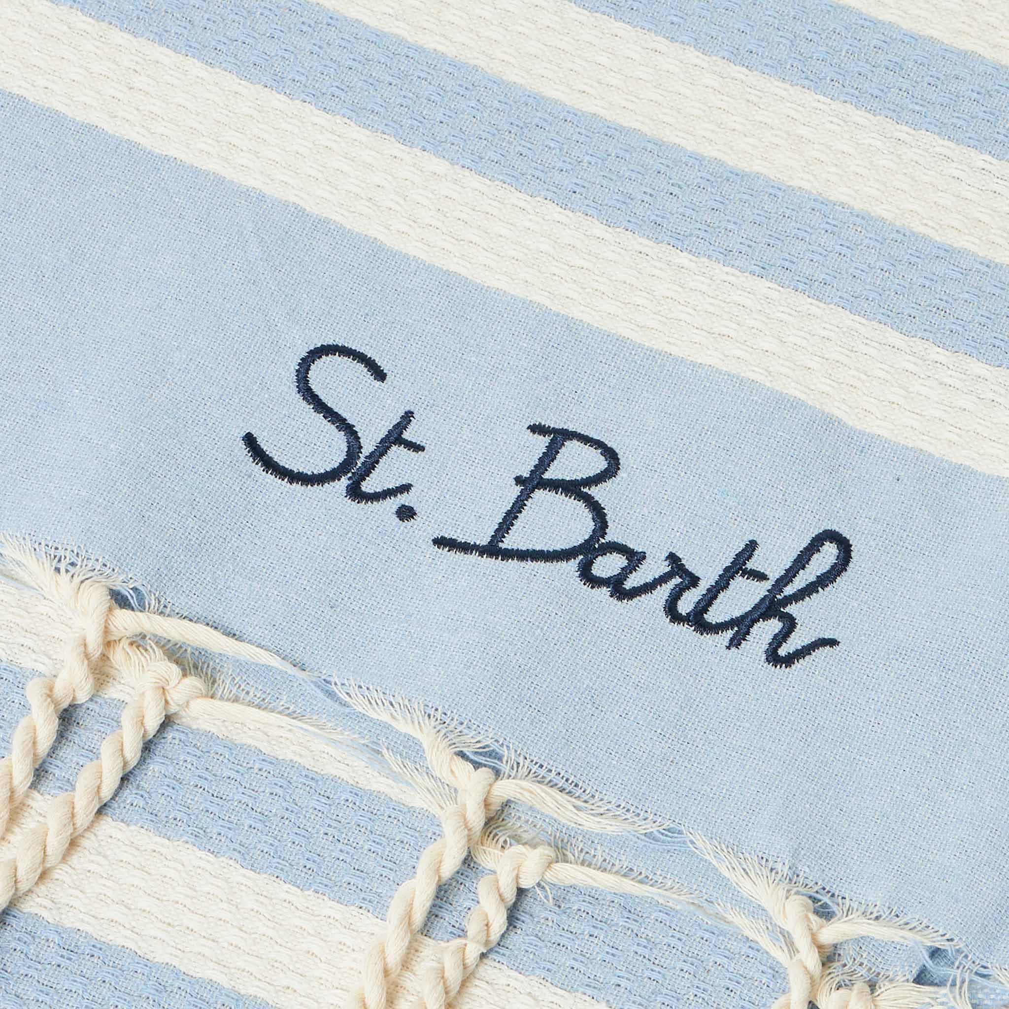 mc2-saint-barth-telo-mare-foutas-a-righe-azzurre-e-bianche-in-cotone-jacquard image 4