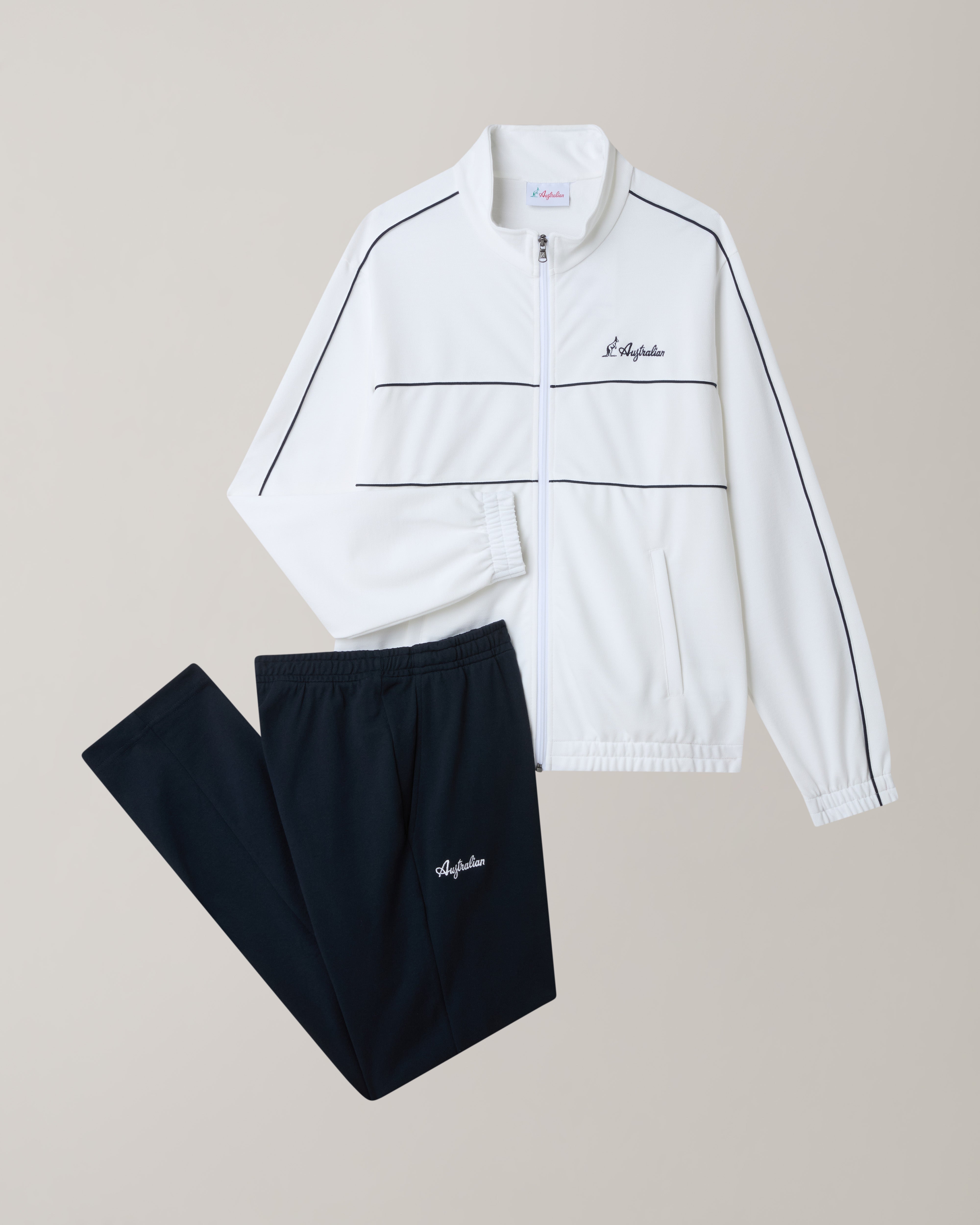 australian-mycon-tuta-piquet-bianca-giacca-pantalone image 8