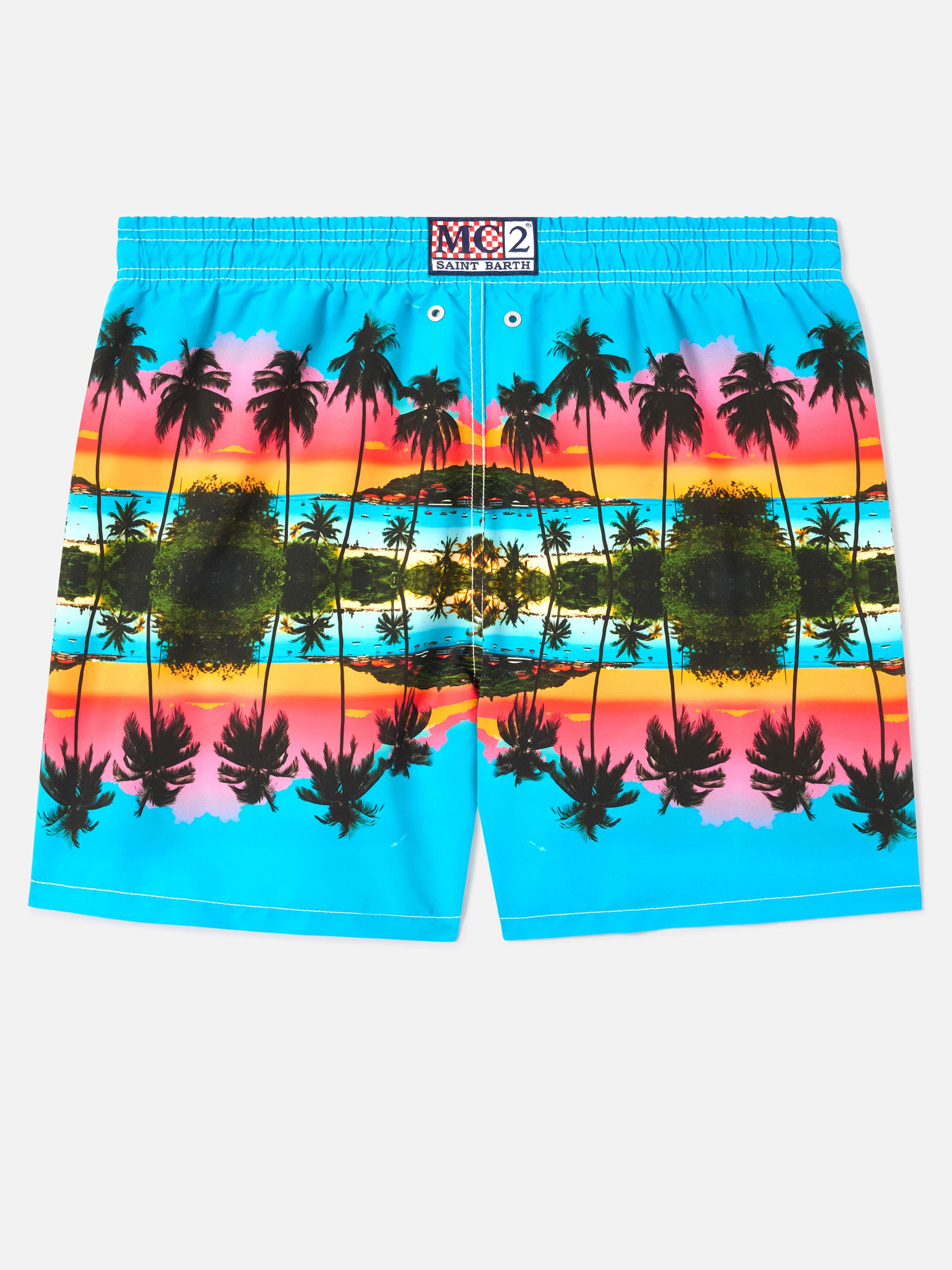 mc2-saint-barth-gustavia-costume-uomo-special-edition-palme-paesaggio-verde image 2