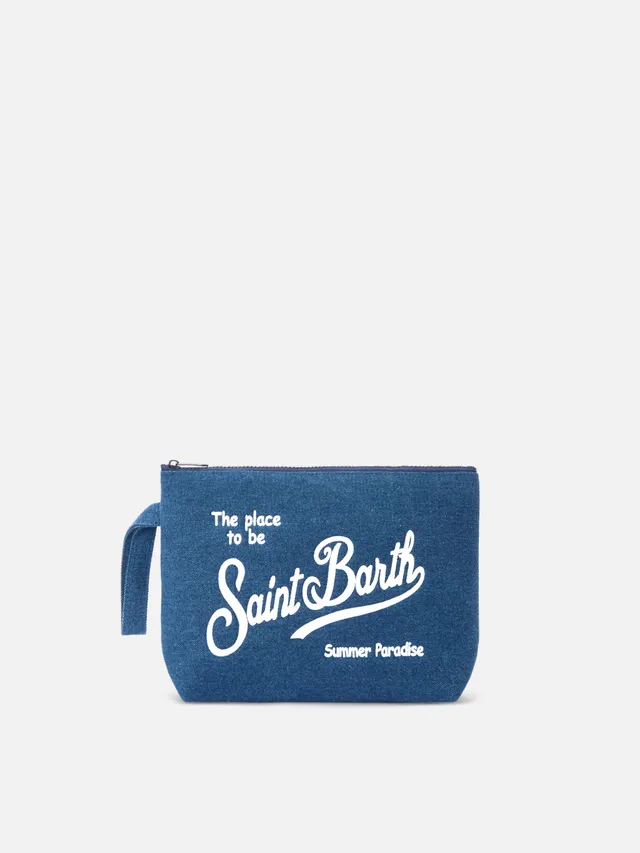 mc2-saint-barth-pochette-aline-in-tessuto-scuba-effetto-denim-blu-scuro image 1