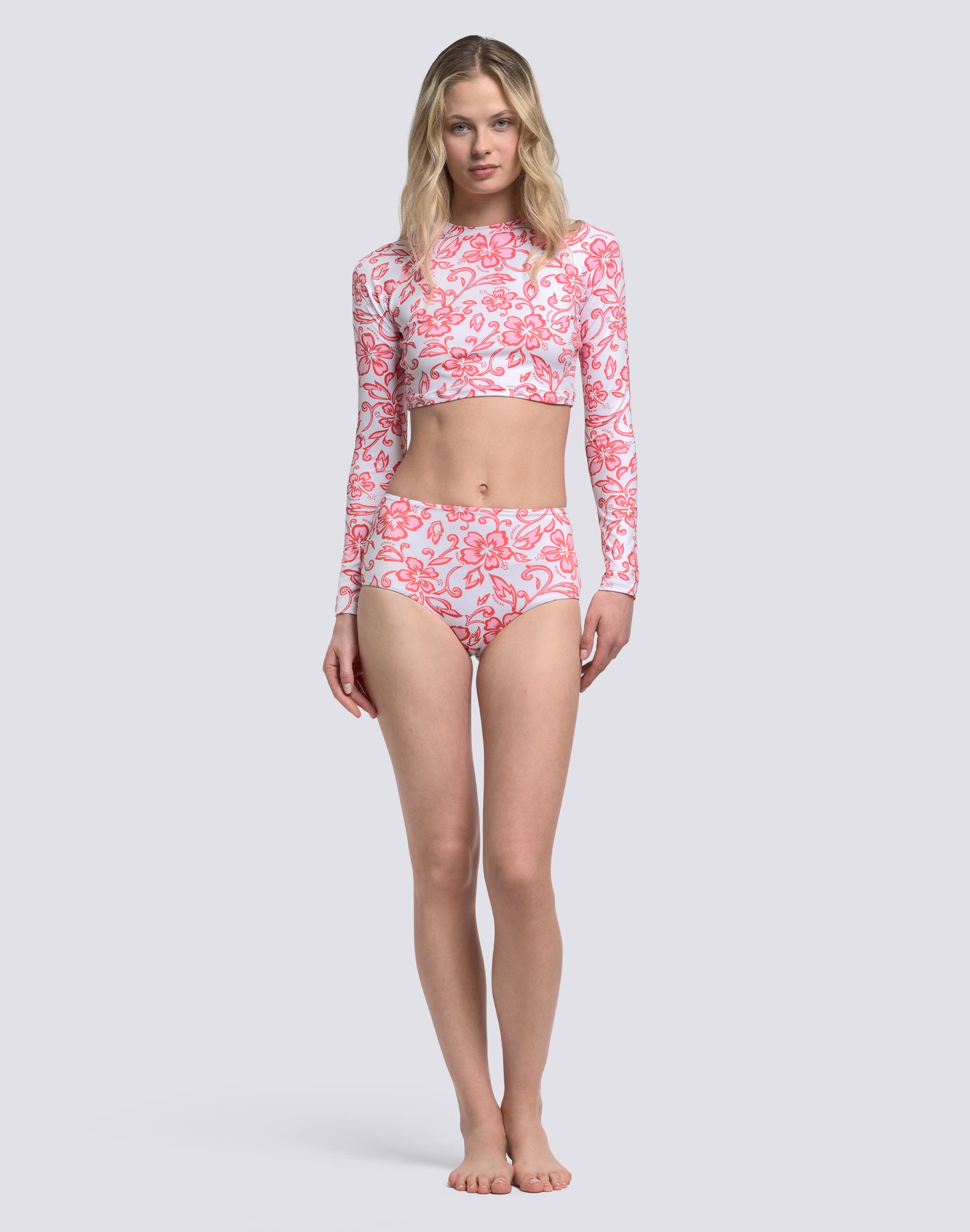 sundek-lory-rashguard-donna-con-stampa-sk23-maglia-surf-upf-50 image 3