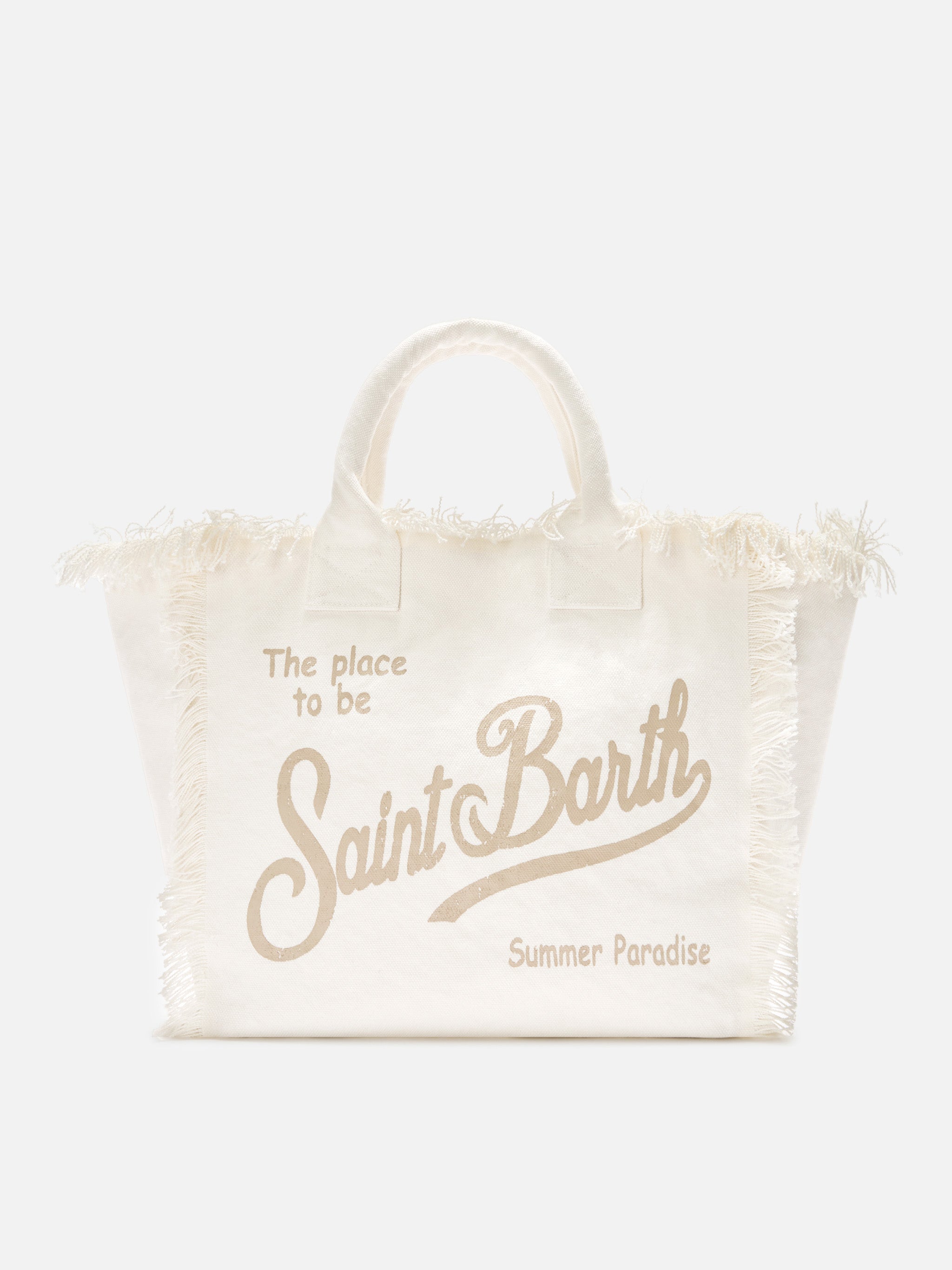 mc2-saint-barth-borsa-vanity-regular-tote-bag-in-canvas-bianca-con-frange image 1