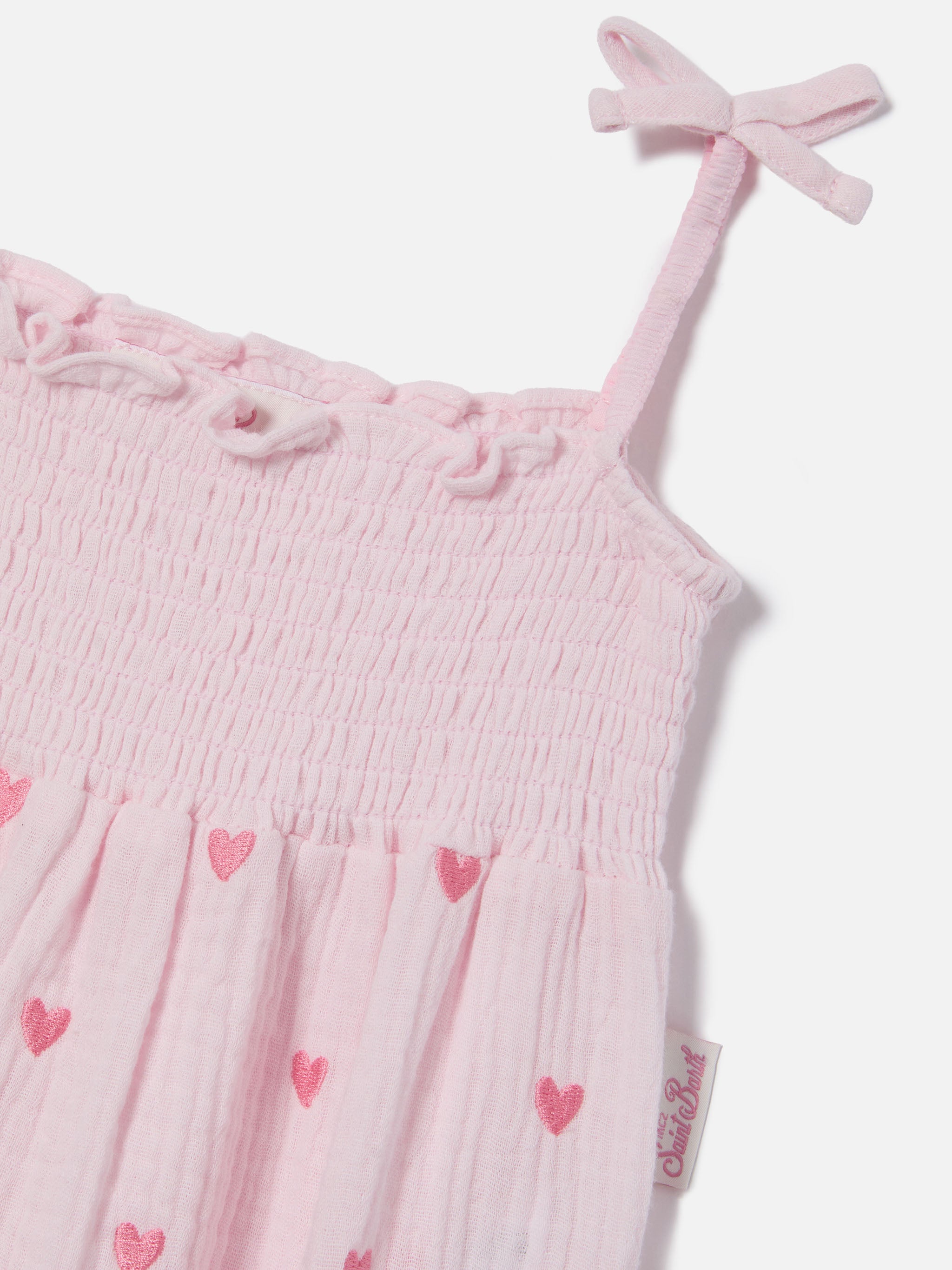 mc2-saint-barth-dudu-tutina-corta-neonata-cotone-rosa-cuoricini image 3