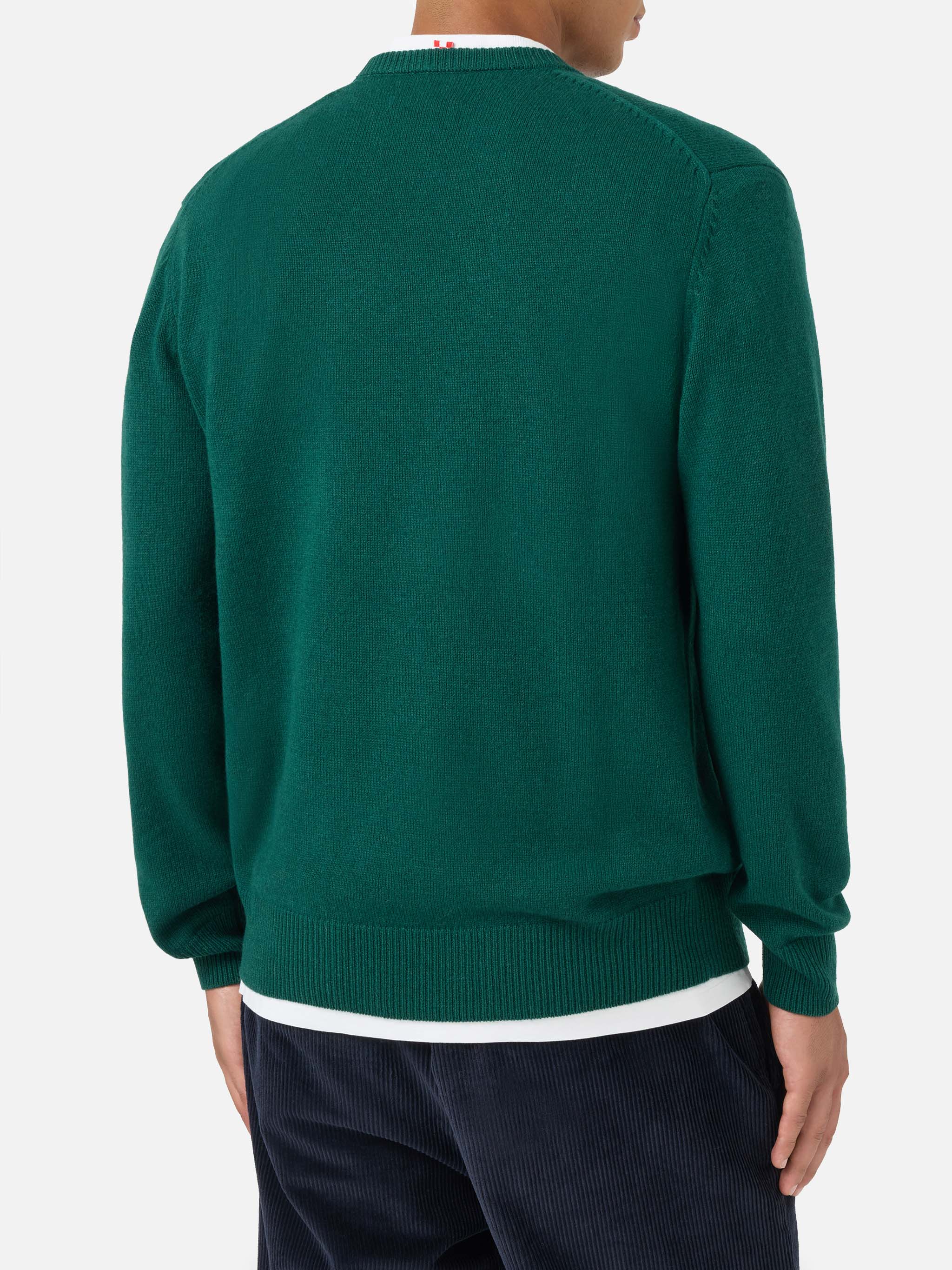 mc2-saint-barth-heron-maglione-verde-jacquard-snoopy-peanuts-special-edition image 3