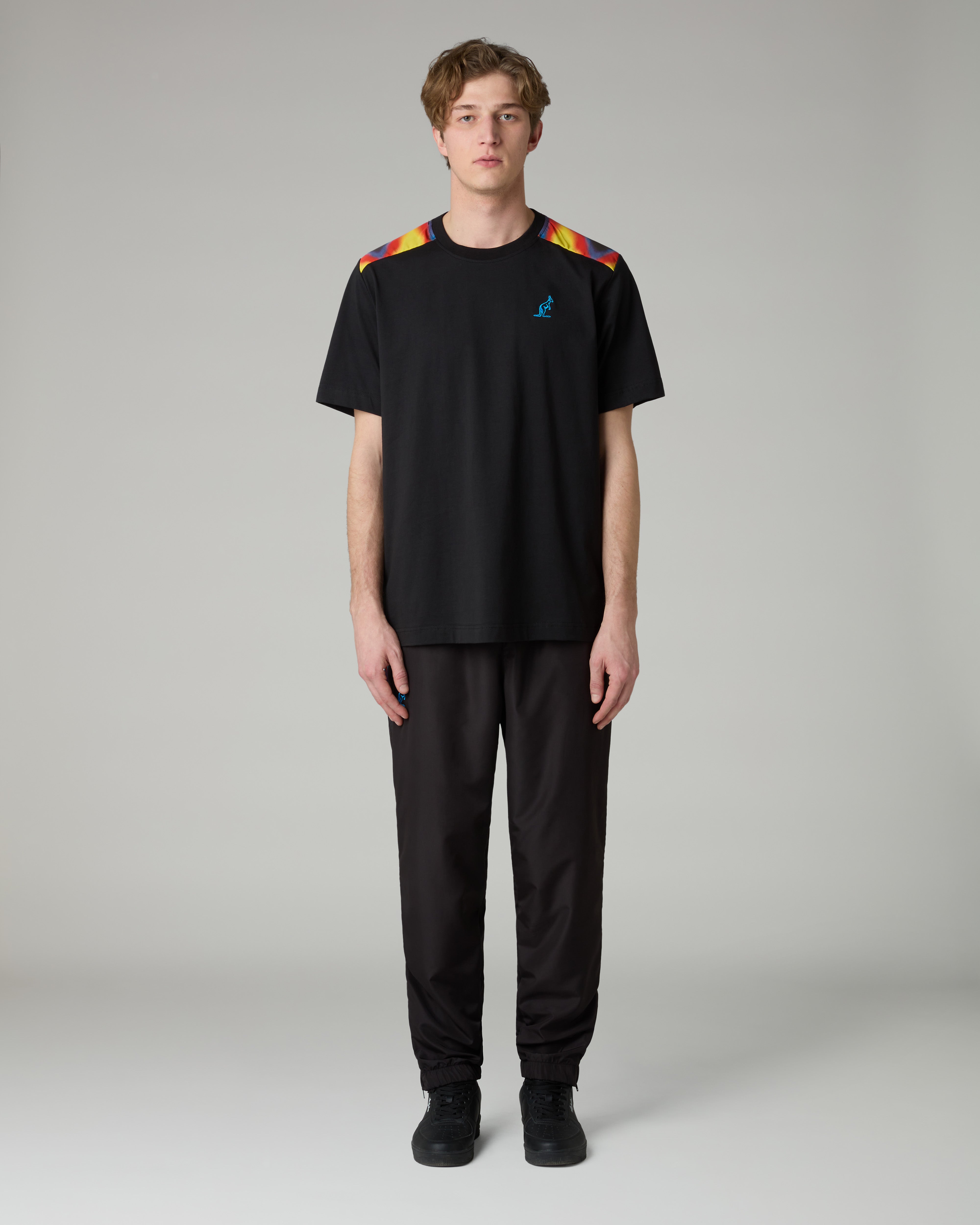 australian-fuel-t-shirt-cotone-nero-con-inserti-tecnici image 2