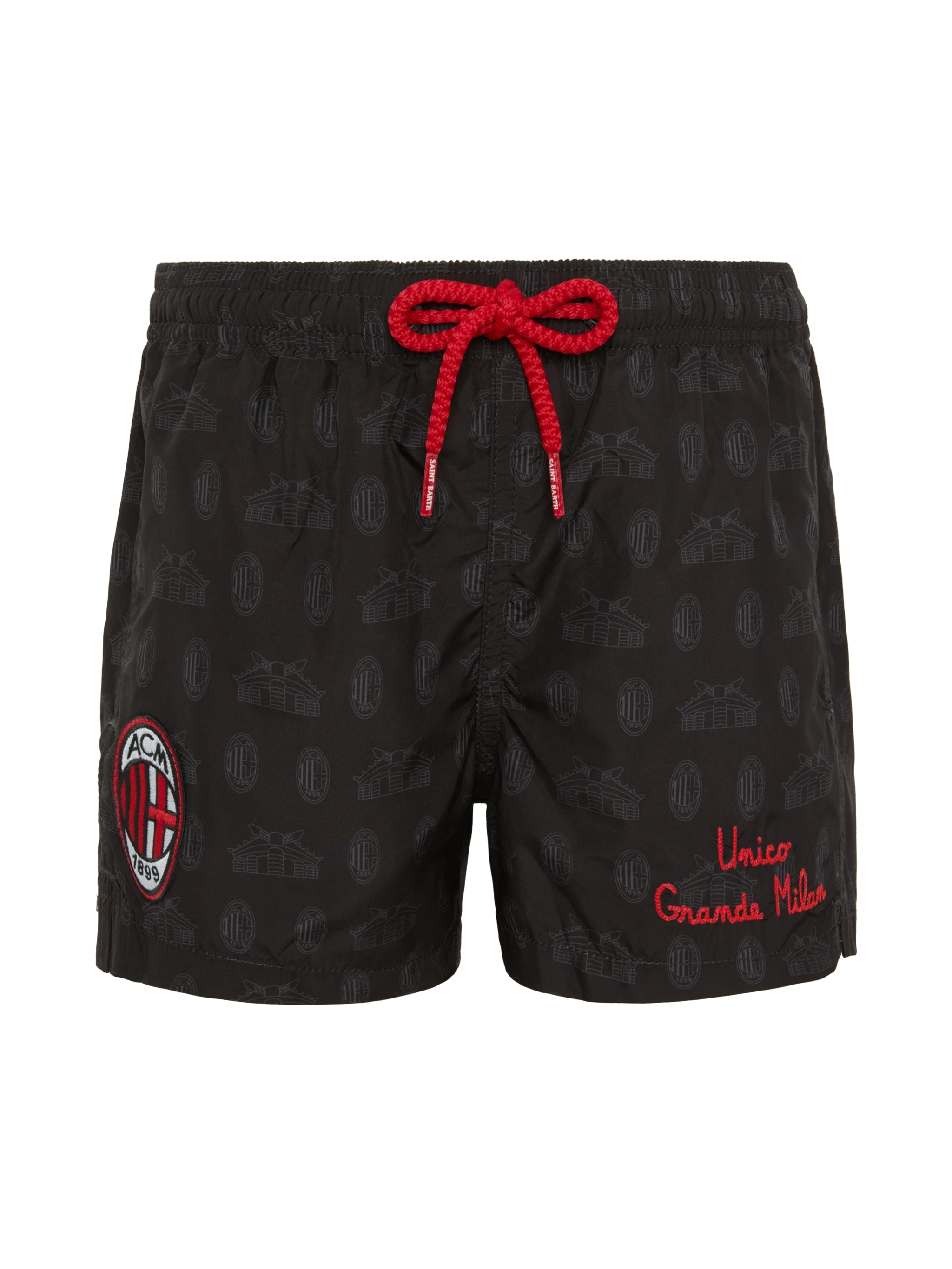 mc2-saint-barth-costume-jean-lighting-bambino-nero-logo-ac-milan-special-edition image 1