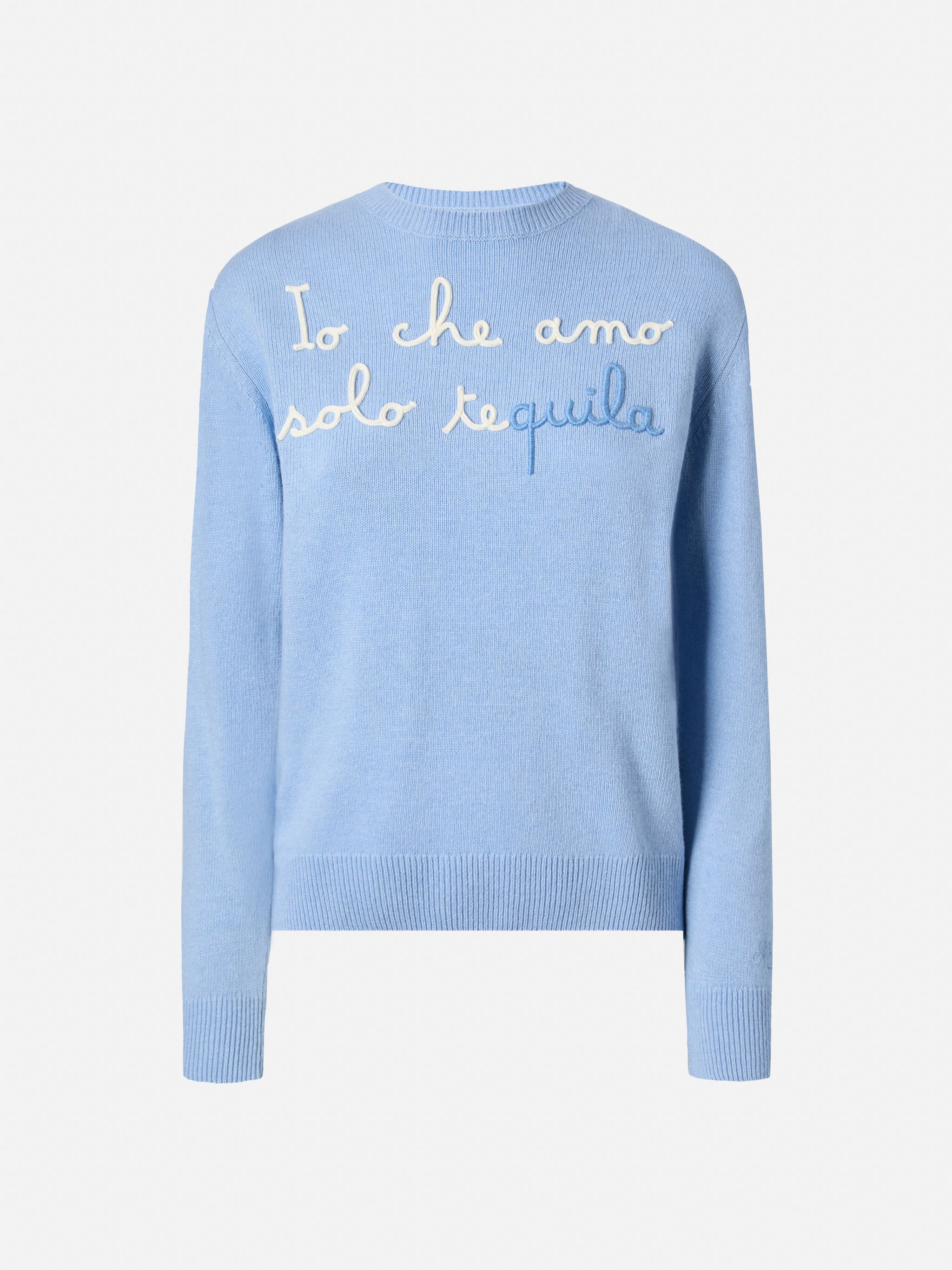 mc2-saint-barth-new-queen-maglione-girocollo-donna-azzurro-io-che-amo-solo-tequi image 5