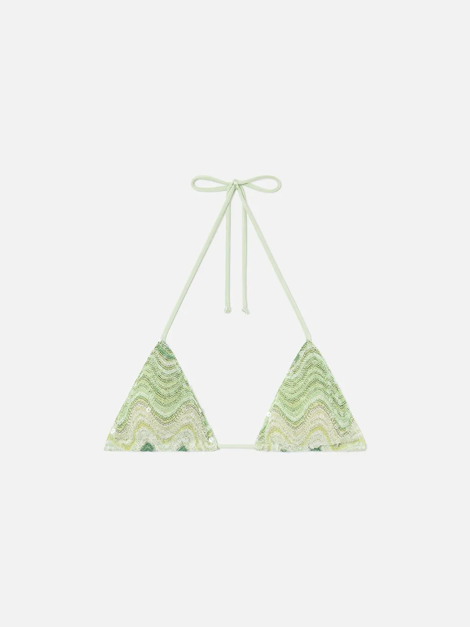 mc2-saint-barth-top-bikini-leah-triangolo-verde-raschel-con-paillettes image 1