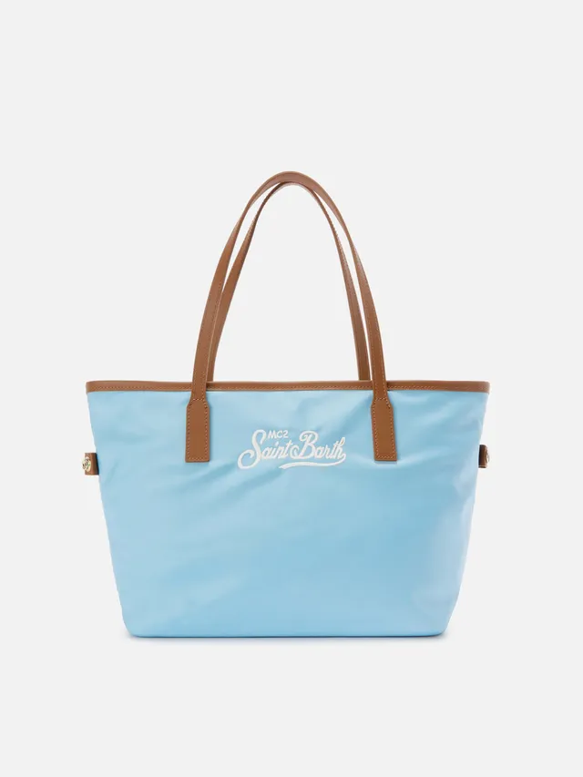 mc2-saint-barth-madame-city-borsa-medium-nylon-azzurro image 1
