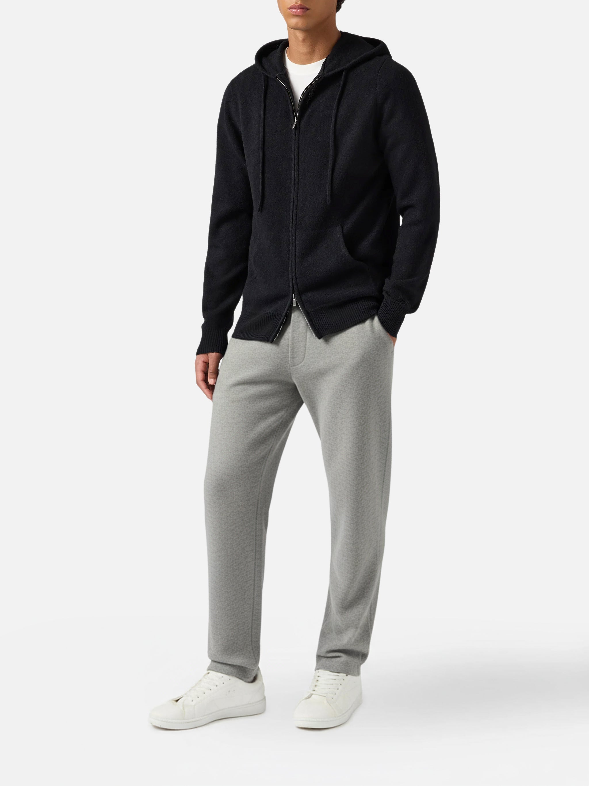 mc2-saint-barth-notting-felpa-con-cappuccio-full-zip-in-lambswool-nero-uomo image 3