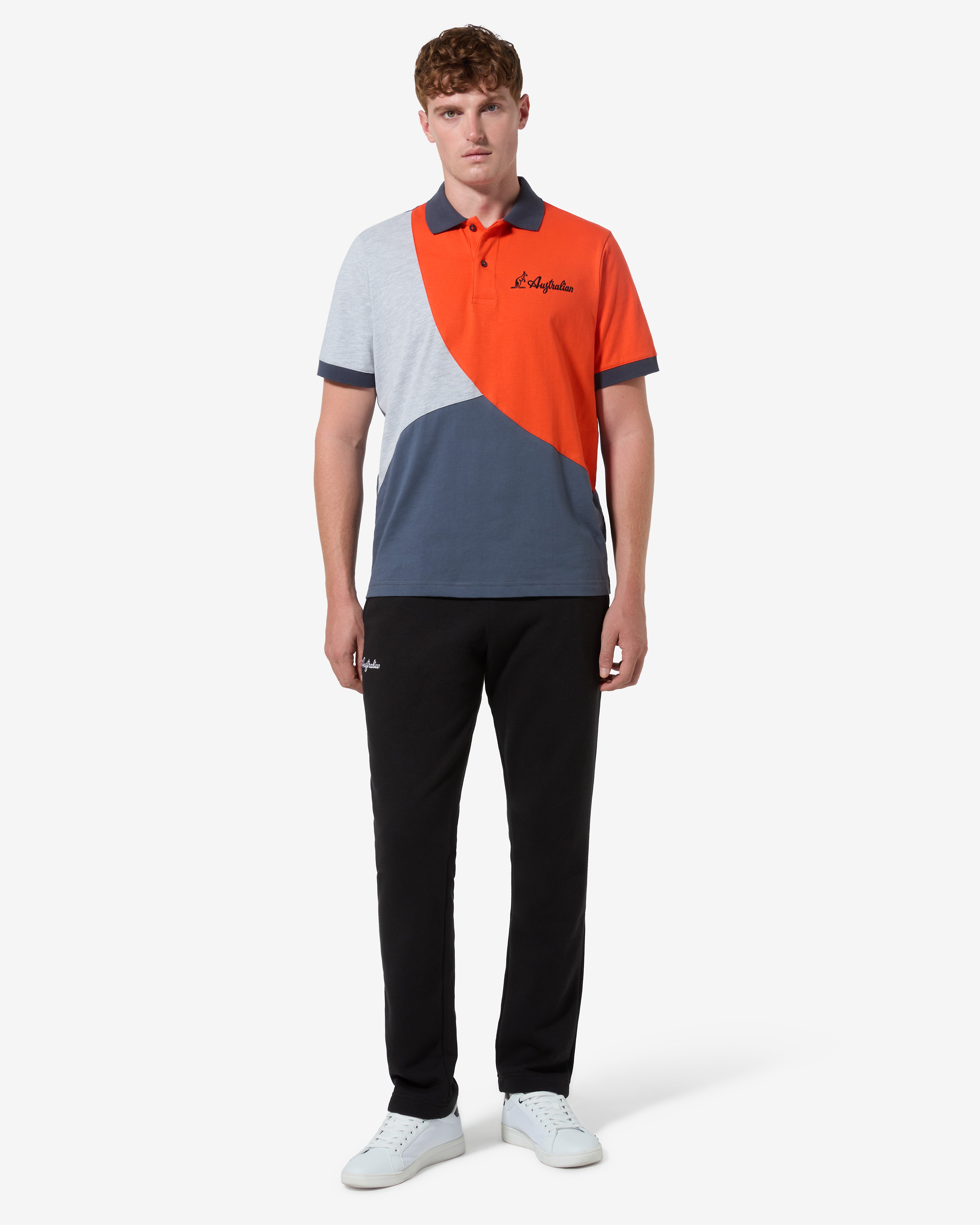australian-anti-gravity-polo-shirt-polo-cotone-grigio-titanio image 2
