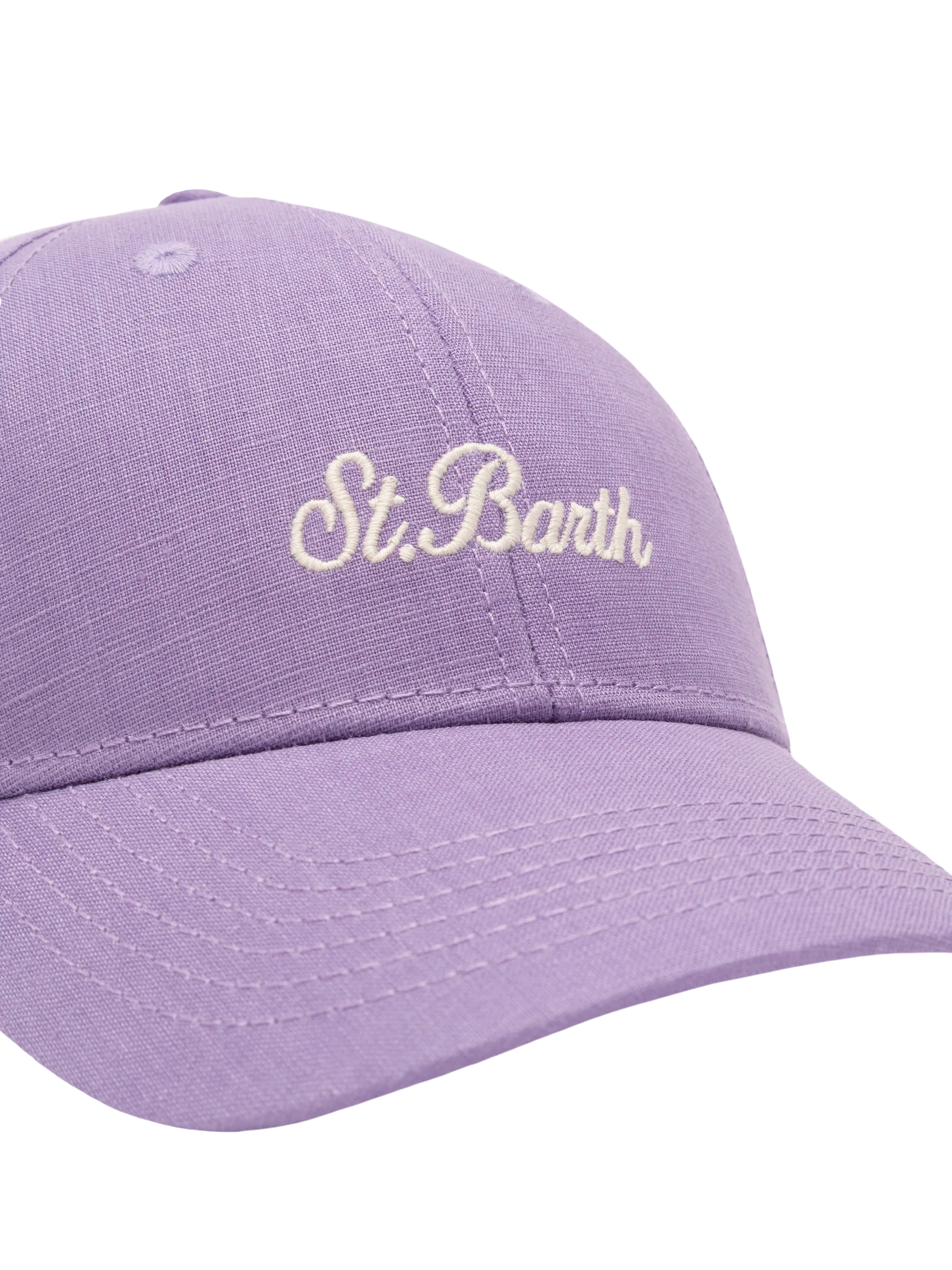 mc2-saint-barth-cappellino-da-baseball-jr-in-lino-lilla-con-ricamo-saint-barth image 2