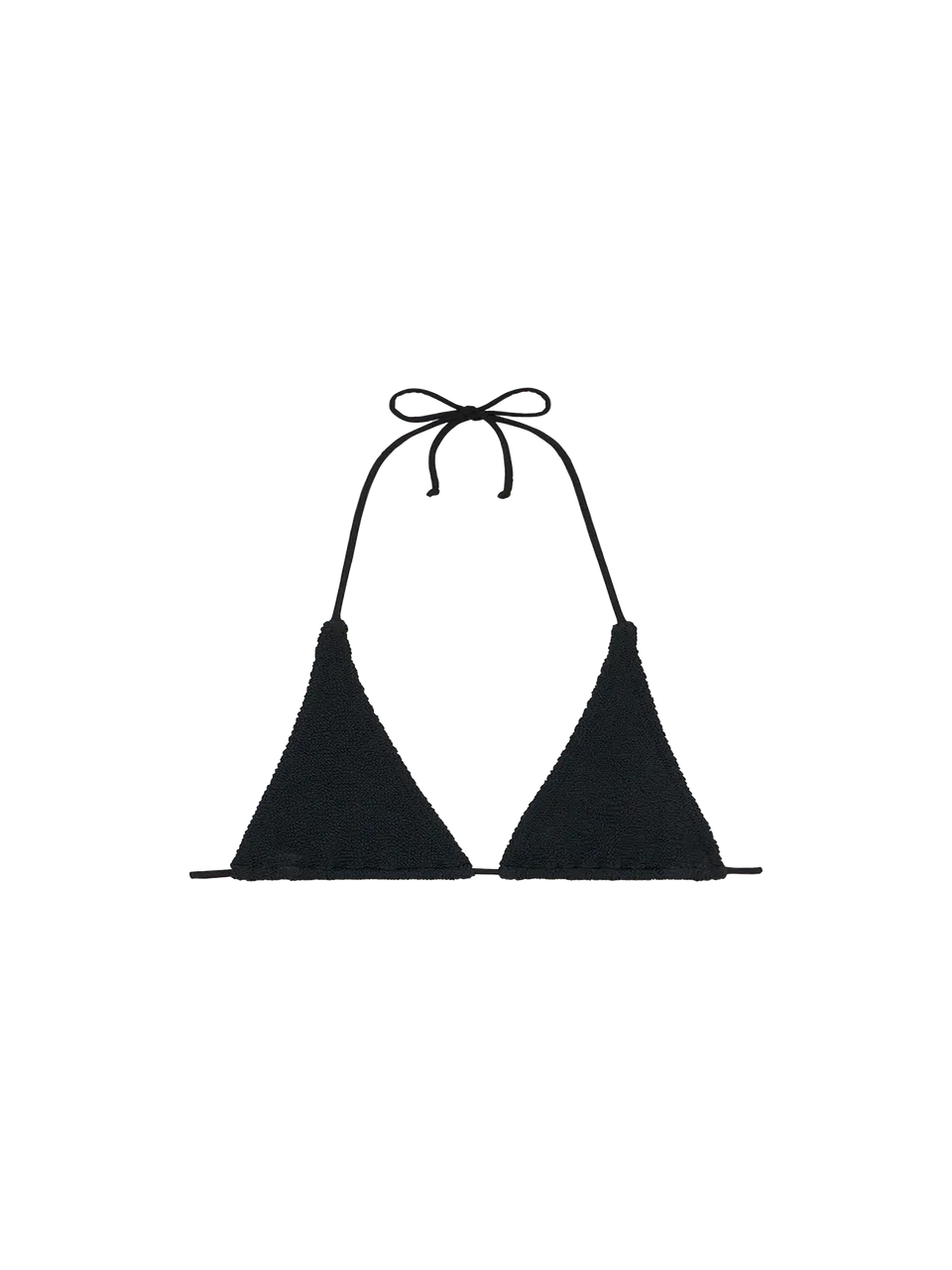 mc2-saint-barth-guiana-top-bikini-triangolo-crinkle-nero image 1