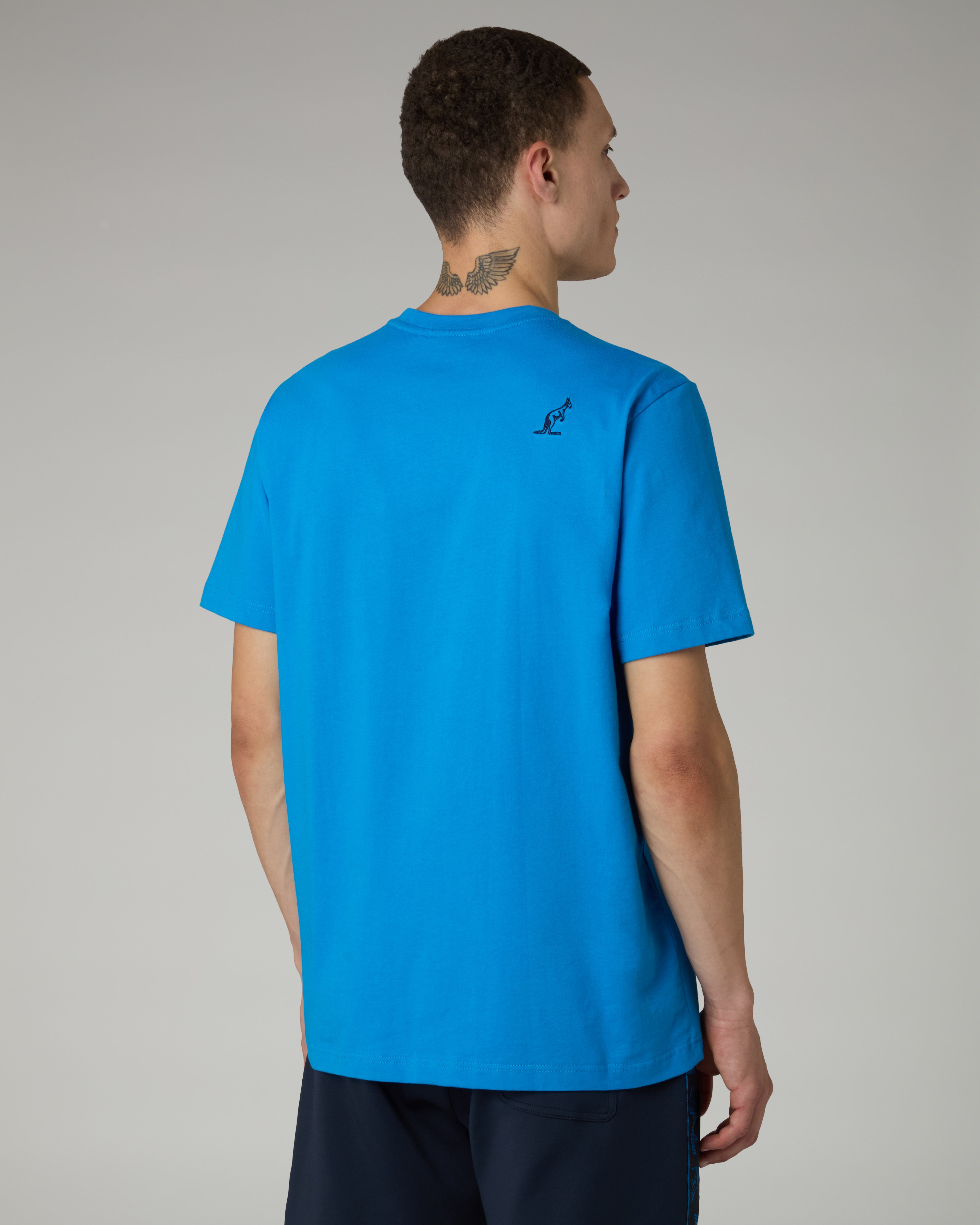 australian-pocket-t-shirt-maglietta-cotone-blu-capri-made-in-italy image 3