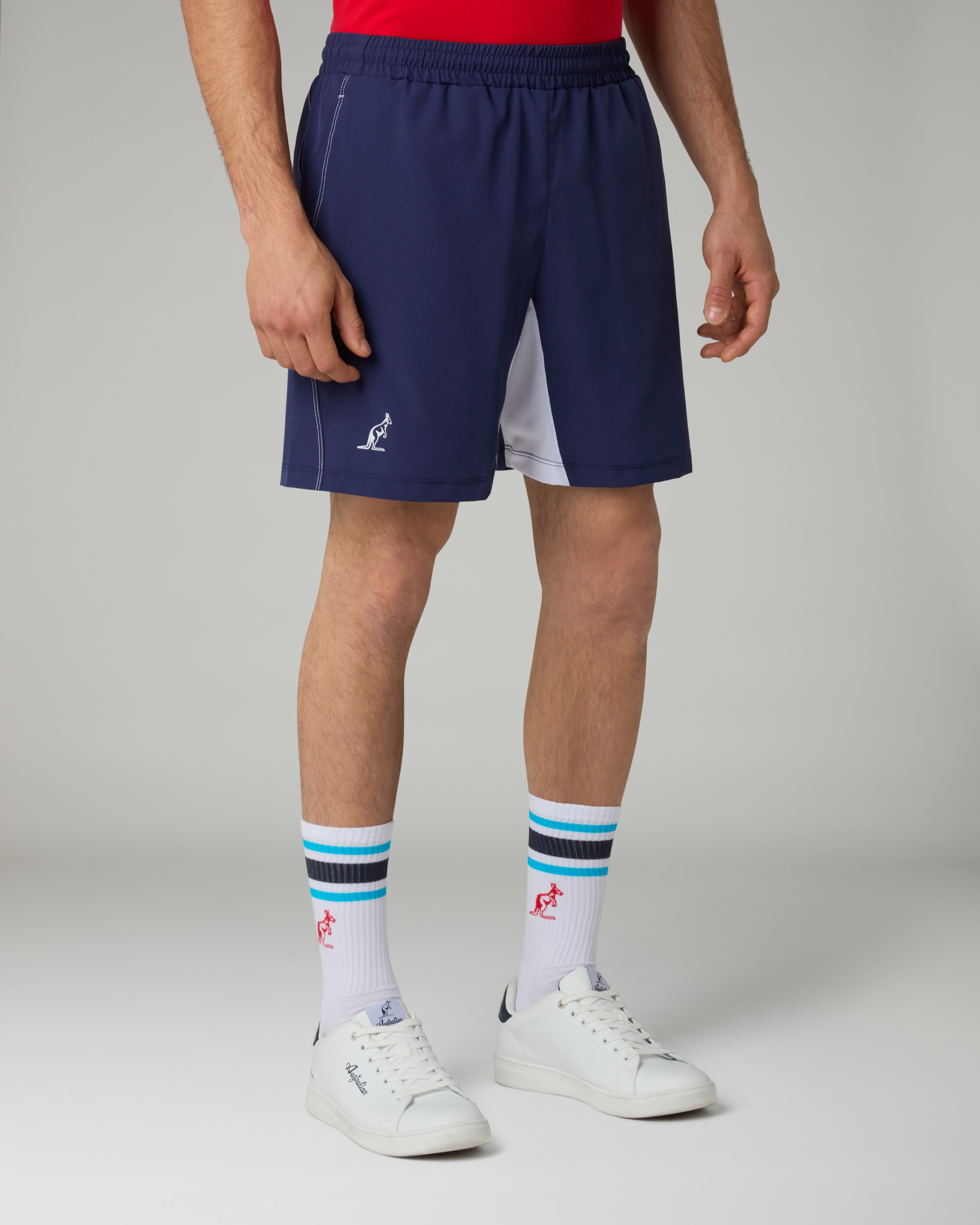 australian-ultra-short-short-tennis-bi-elastico-blu-cosmo image 1