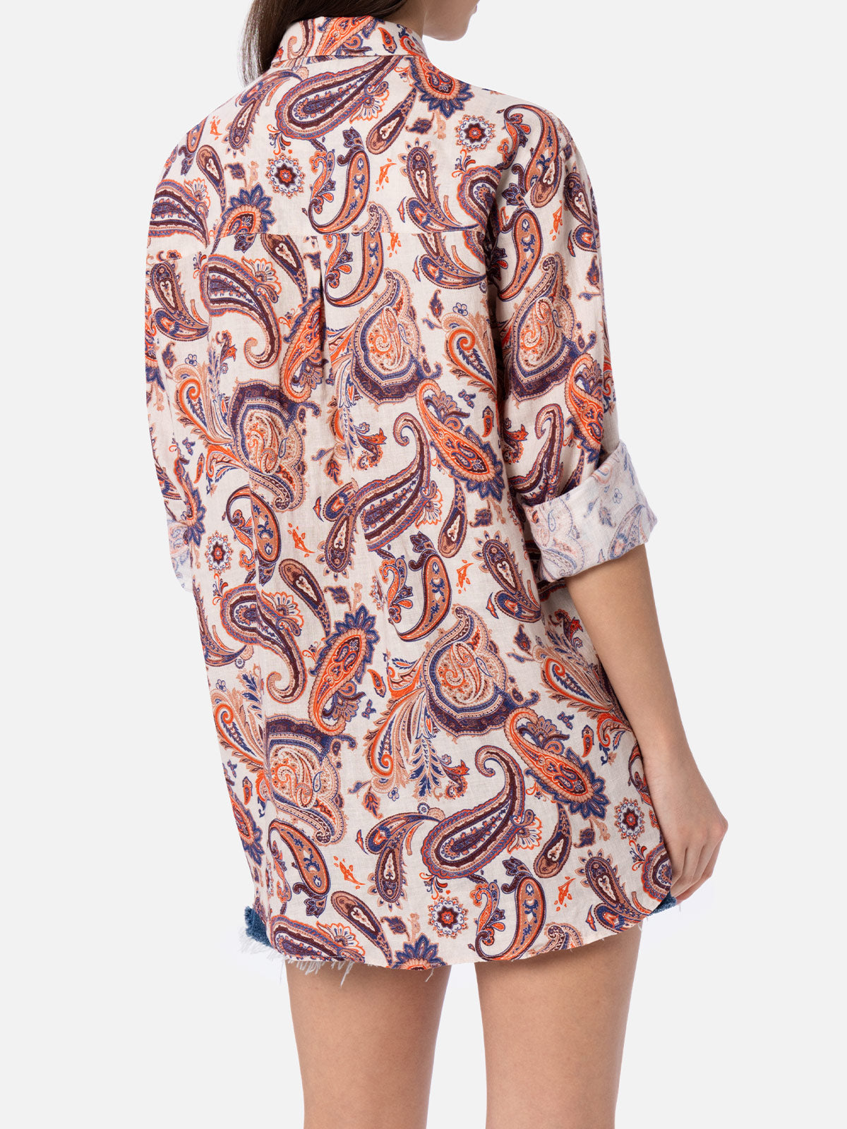 mc2-saint-barth-alodie-camicia-donna-in-lino-con-fantasia-paisley-multicolor image 2