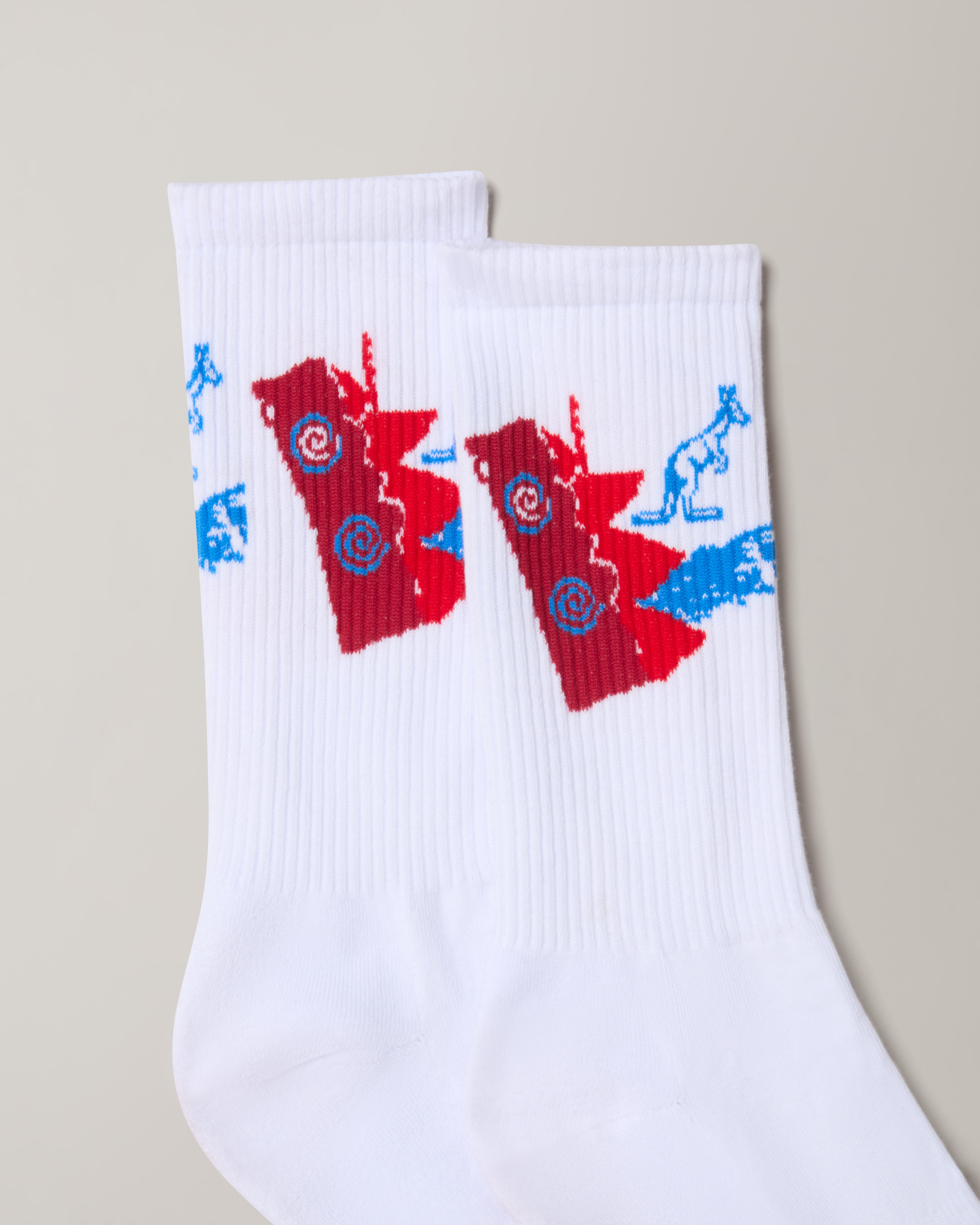 australian-randall-socks-heritage-cotone-bianco image 2