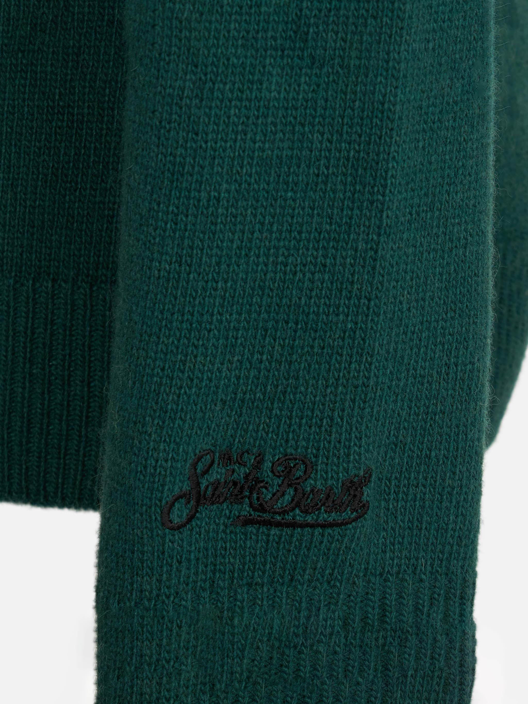 mc2-saint-barth-maglione-bambino-girocollo-verde-stampa-snoopy-peanuts image 3