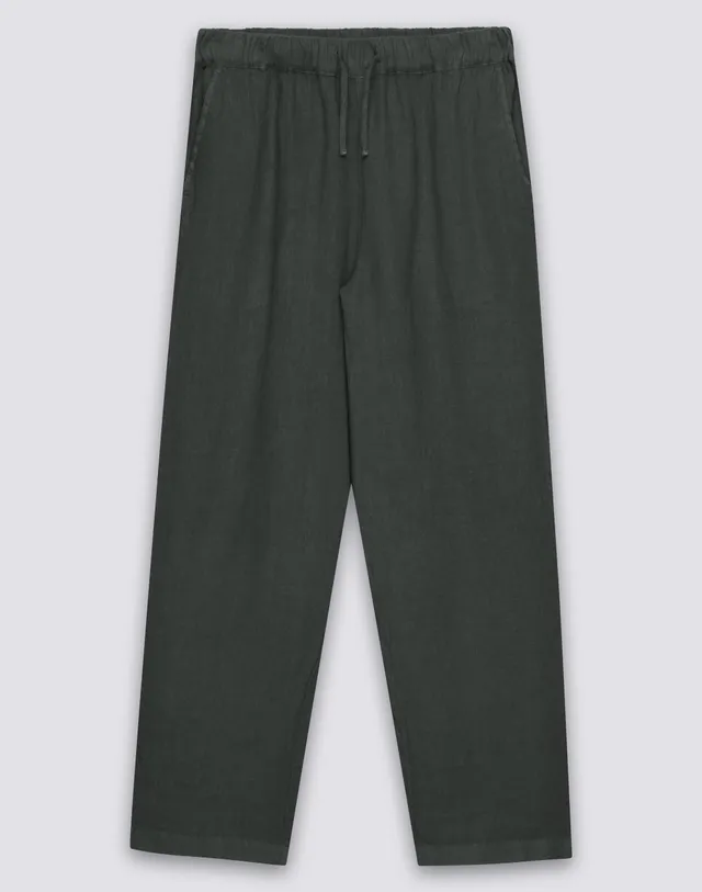 sundek-gm014trli5tc-pantaloni-uomo-lunghi-in-lino-a-vita-elasticata image 1