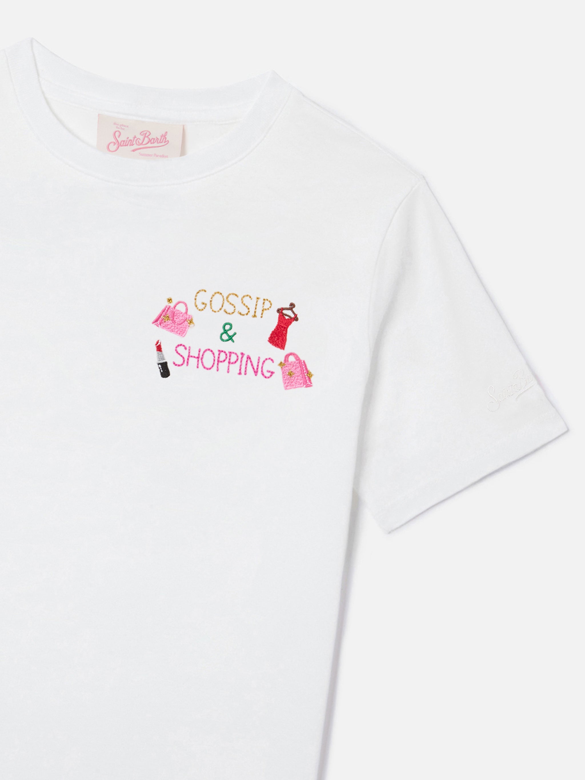 mc2-saint-barth-t-shirt-emilie-jr-bambina-in-cotone-bianca-con-ricamo-gossip-e-s image 2