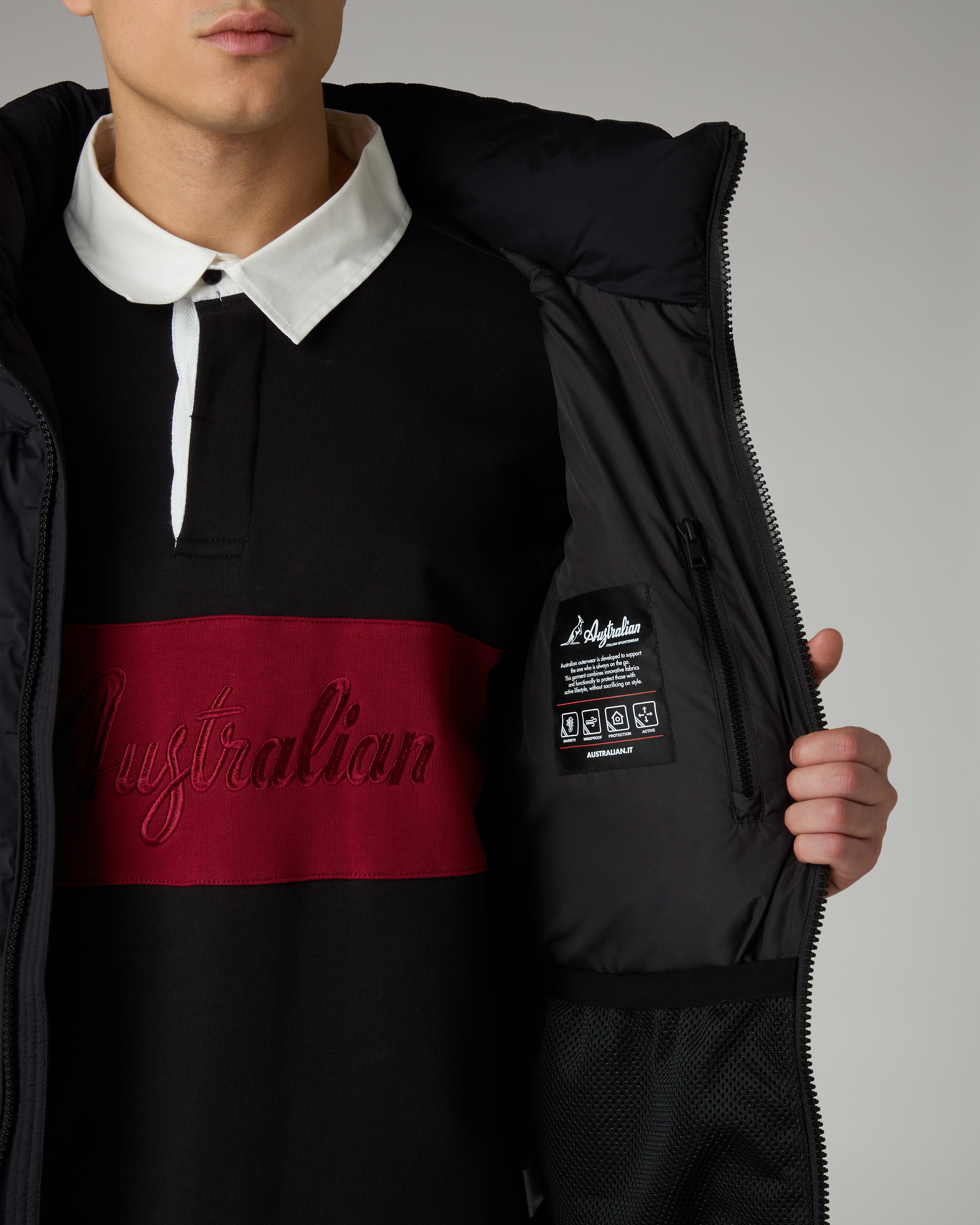australian-3-d-jacket-giubbotto-trapuntato-termosaldato-nero-uomo image 6