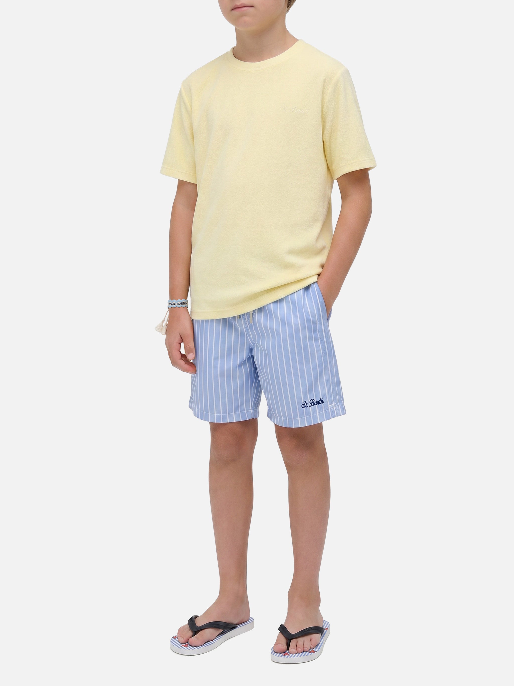 mc2-saint-barth-t-shirt-gary-jr-da-bambino-in-tessuto-effetto-spugna-giallo-con- image 4