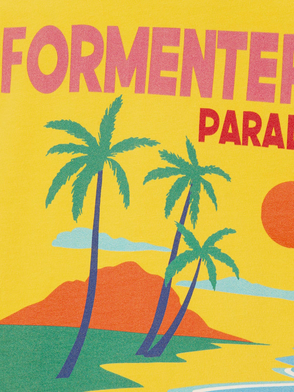 mc2-saint-barth-t-shirt-boy-formentera-in-cotone-gialla-con-stampa-cartoline image 3