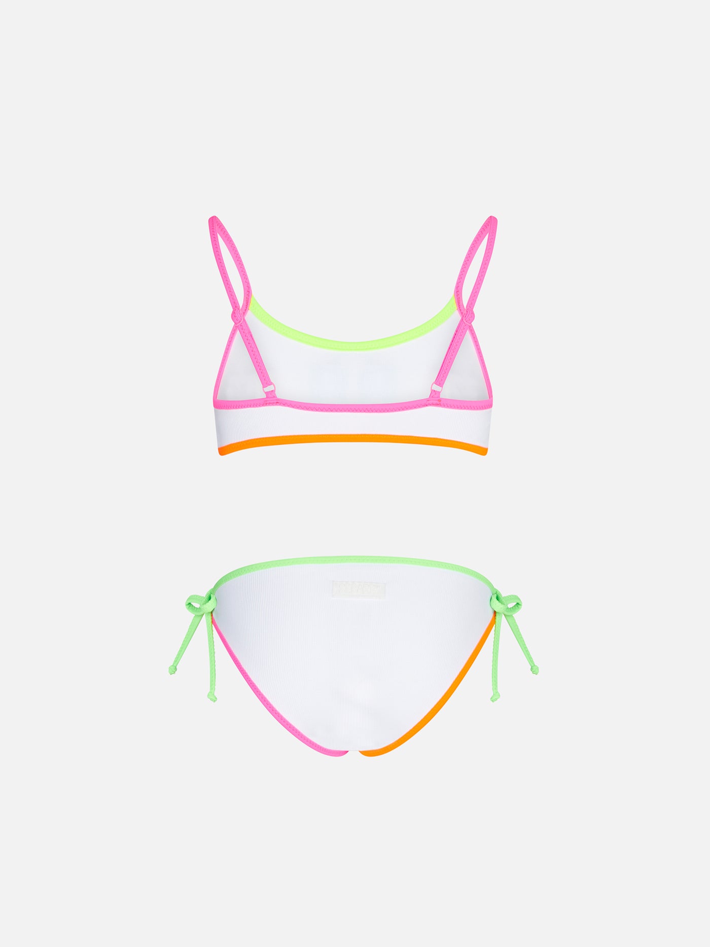 mc2-saint-barth-bikini-bimba-bralette-bianco-con-slip-laccetti image 2