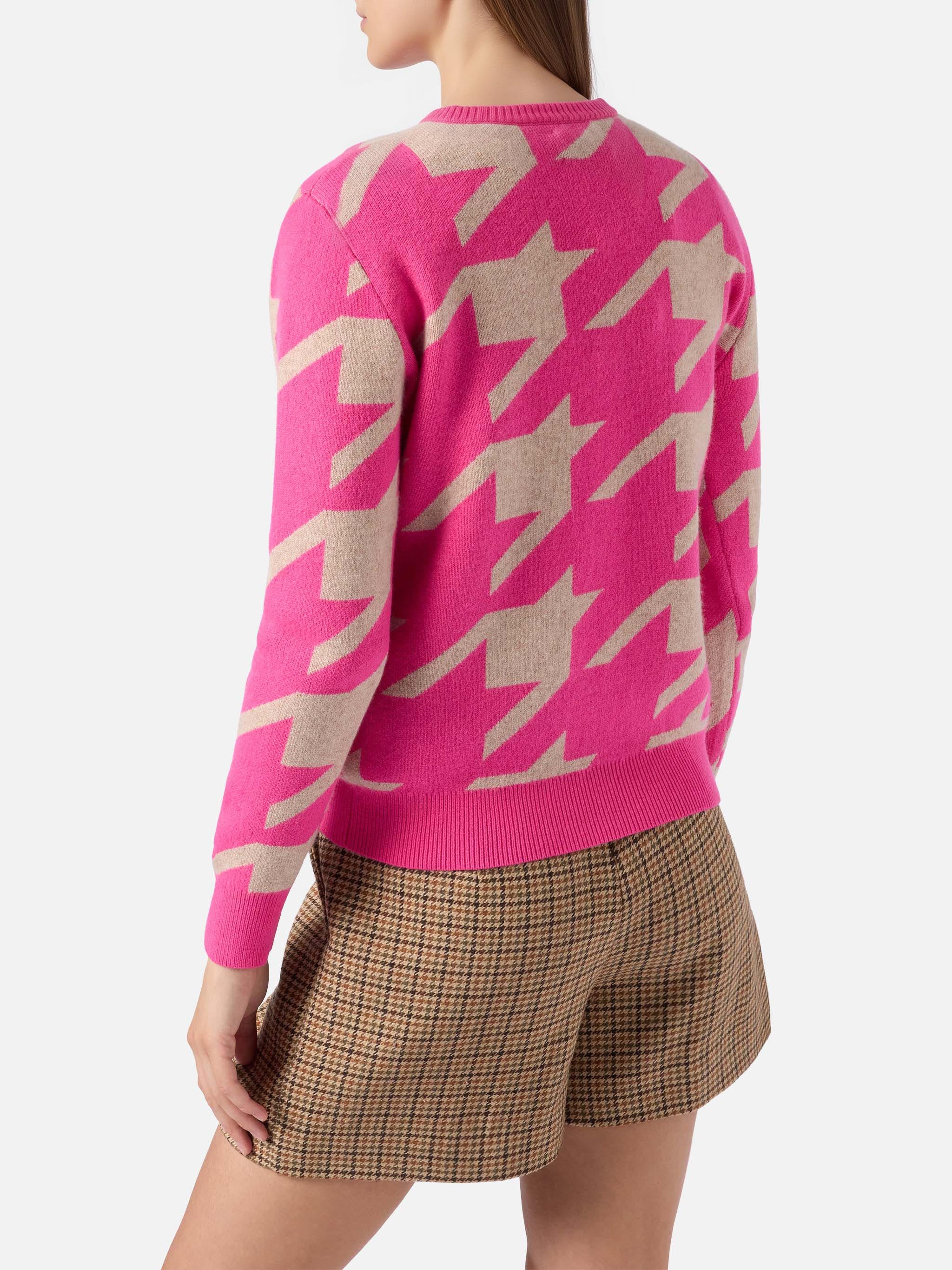 mc2-saint-barth-new-queen-maglione-donna-pied-de-poule-snoopy-peanuts-edition image 4