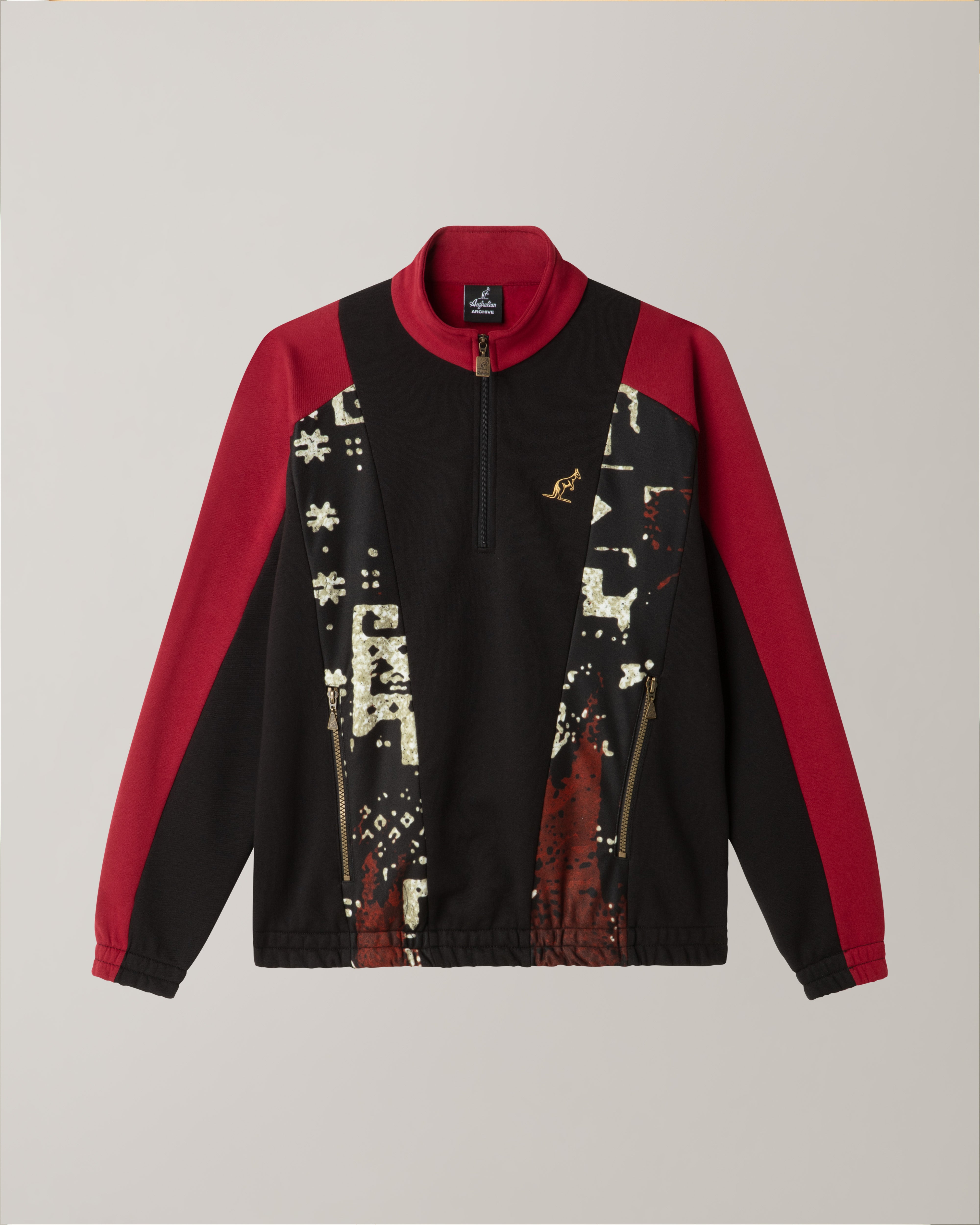 australian-arak-half-zip-crewneck-felpa-mezza-zip-con-tasche-zip image 7