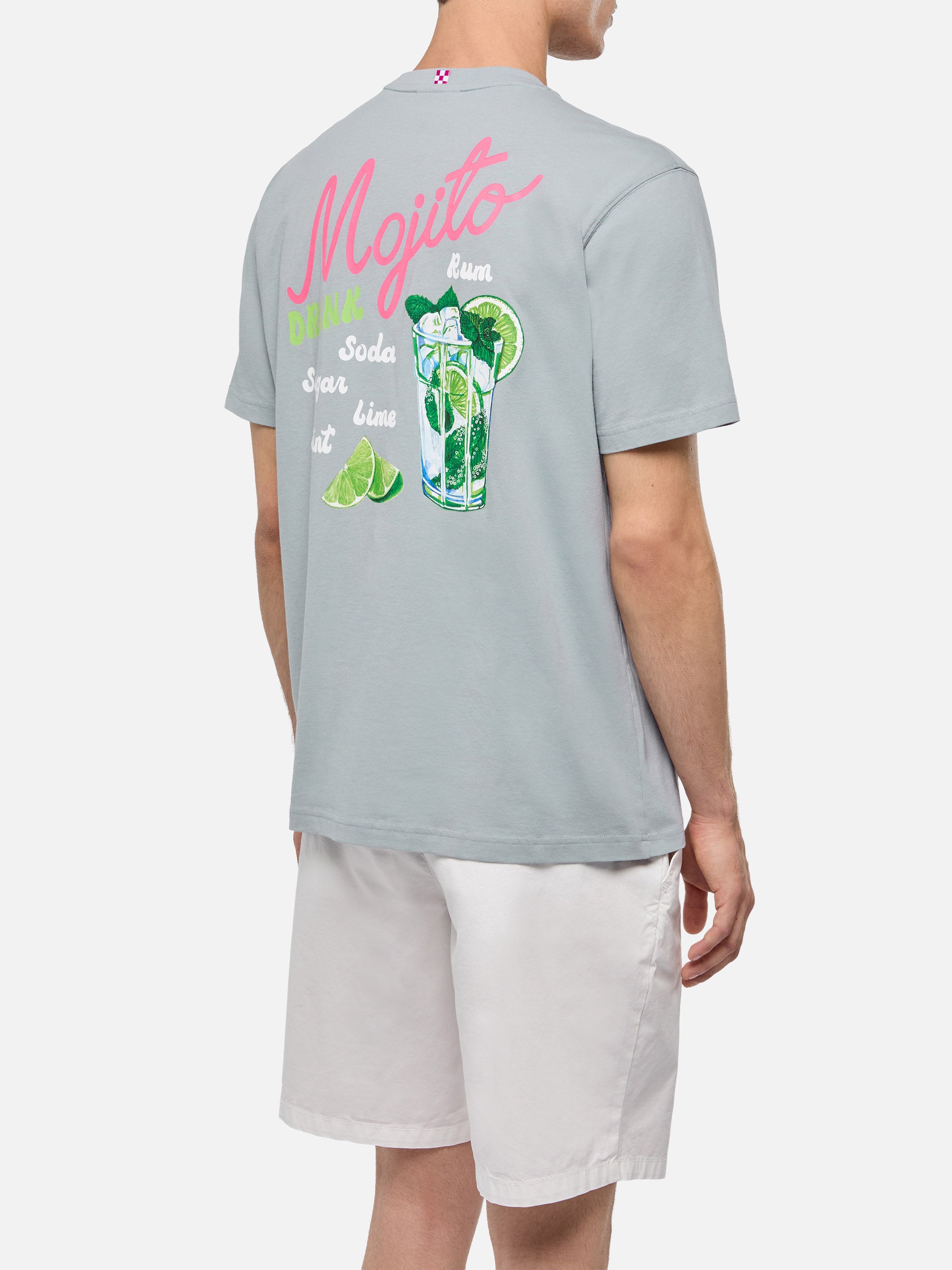mc2-saint-barth-t-shirt-man-cotone-grigio-m-lange-stampa-mojito-uomo image 4