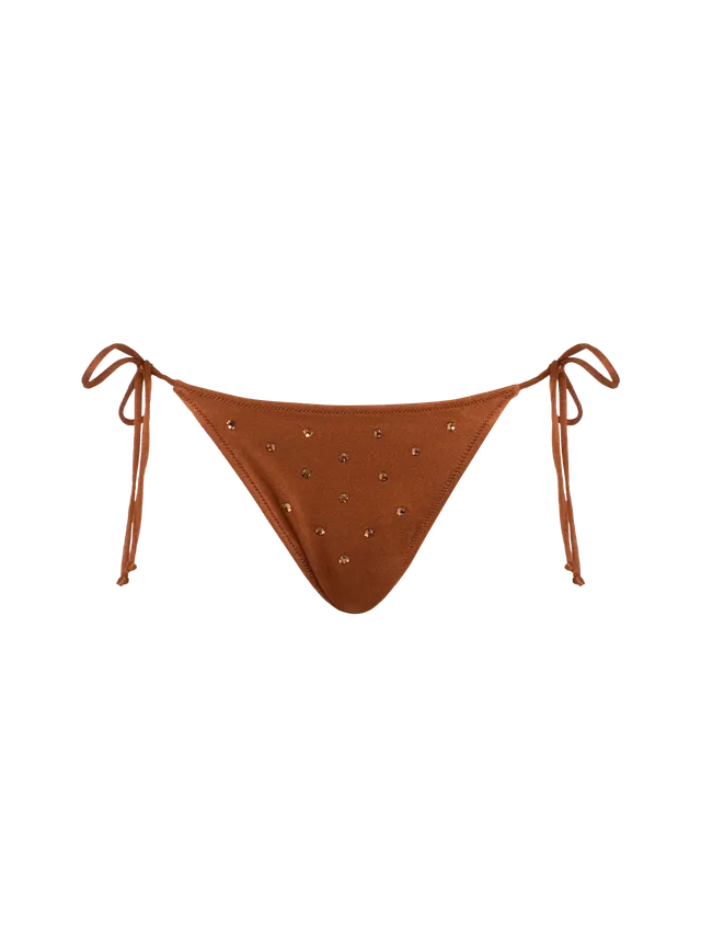 mc2-saint-barth-marielle-slip-mare-classico-marrone-con-strass image 1